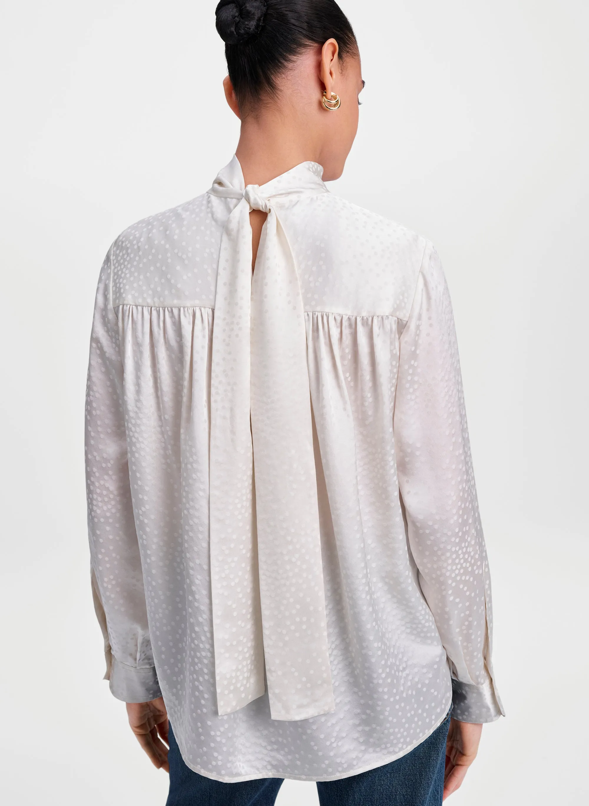 Danielle Silk Jacquard Top sold by A.L.C. product image thumbnail 4