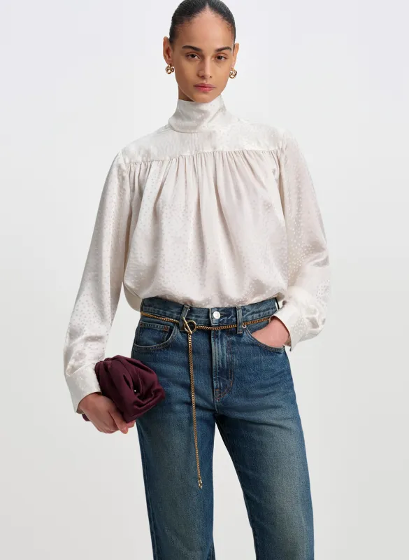 Danielle Silk Jacquard Top made by A.L.C.