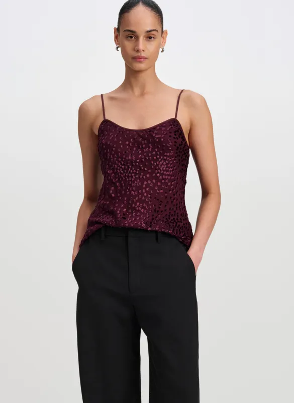 Drew Silk Devoré Camisole Top made by A.L.C.