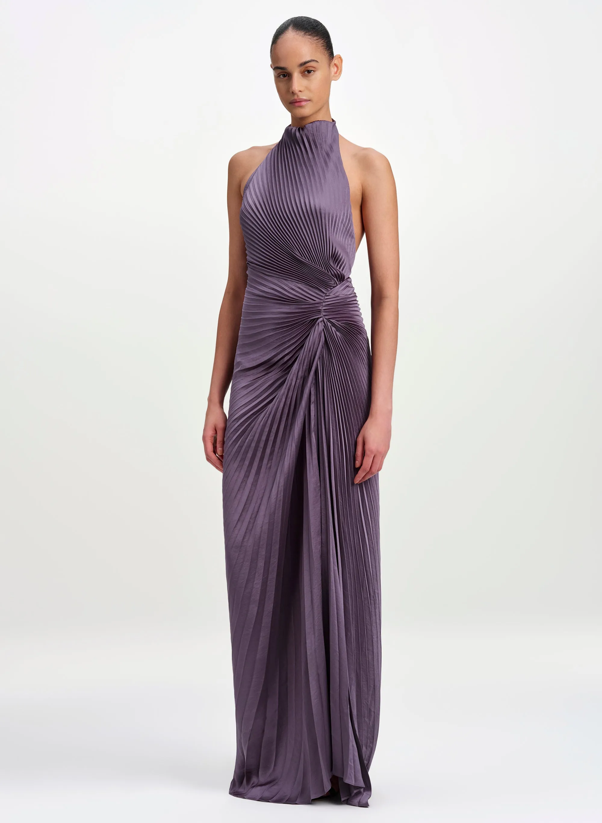Romy Pleated Satin Gown sold by A.L.C. product image thumbnail 3