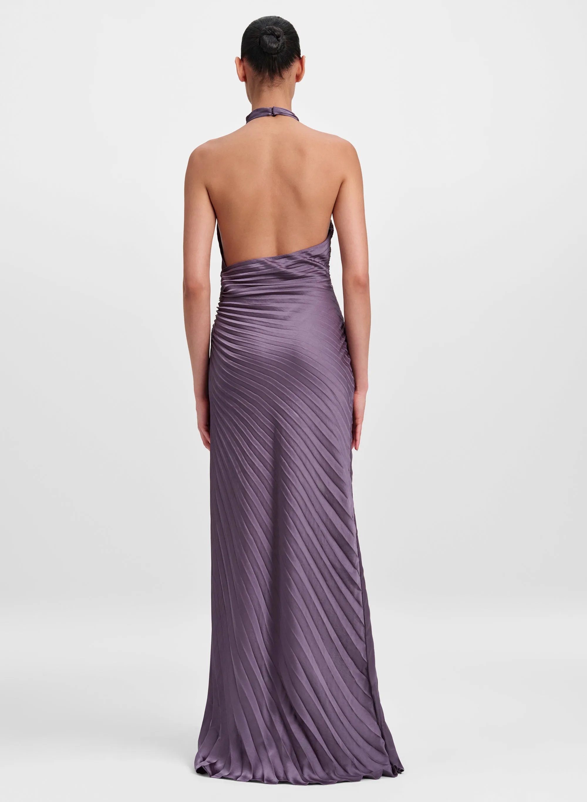 Romy Pleated Satin Gown sold by A.L.C. product image thumbnail 4