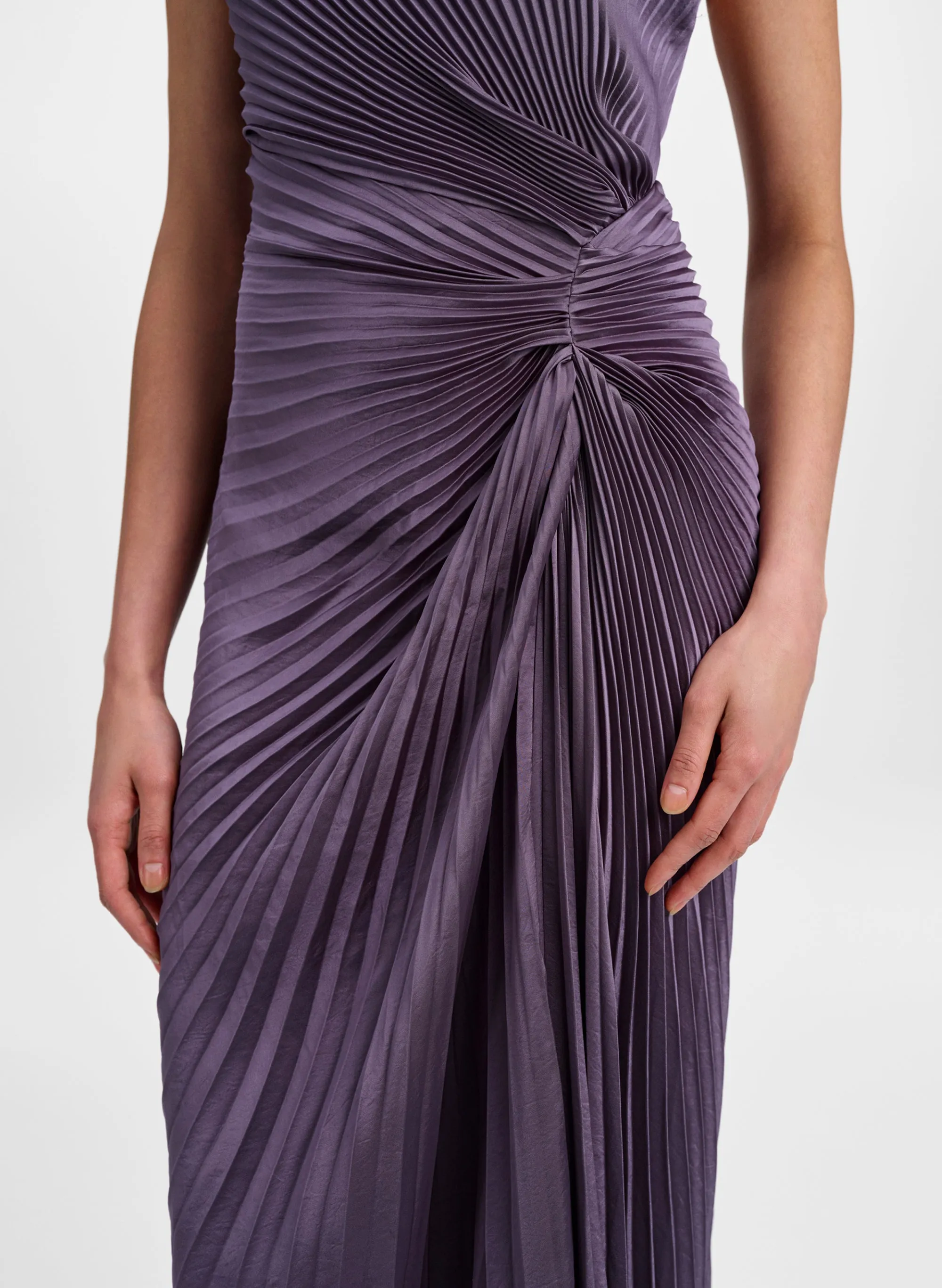 Romy Pleated Satin Gown sold by A.L.C. product image thumbnail 2