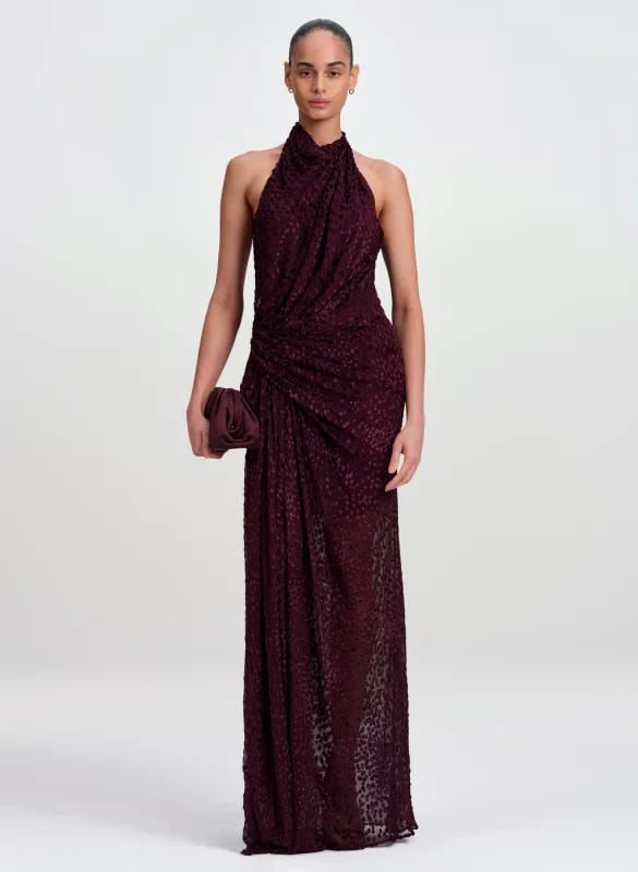 Paloma Silk Devoré Gown made by A.L.C.