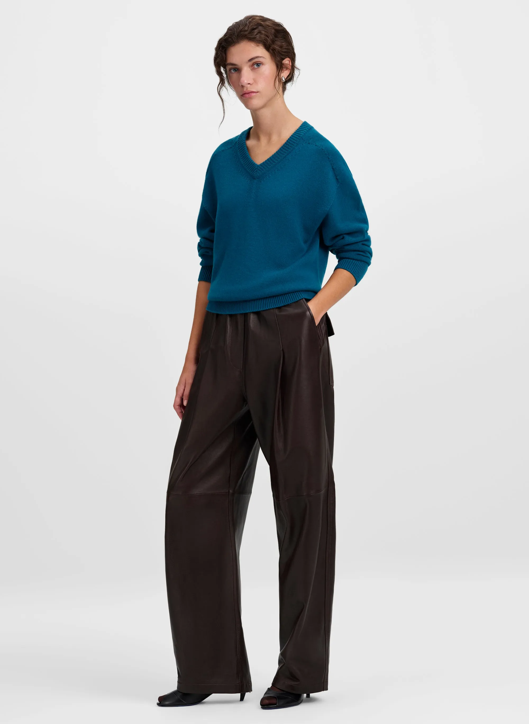 Calven Cashmere V-Neck Sweater sold by A.L.C. product image thumbnail 3