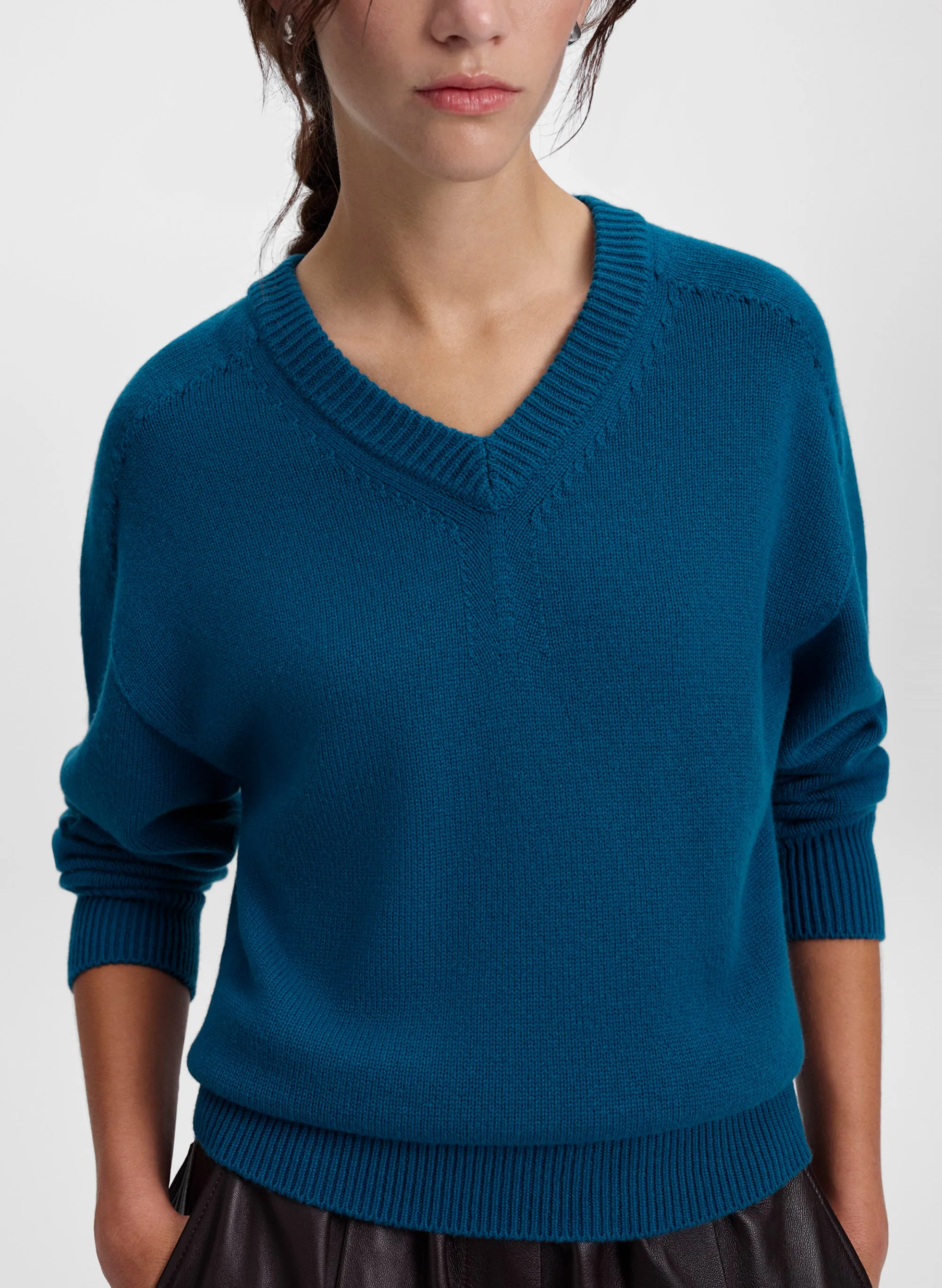 Calven Cashmere V-Neck Sweater sold by A.L.C. product image thumbnail 2