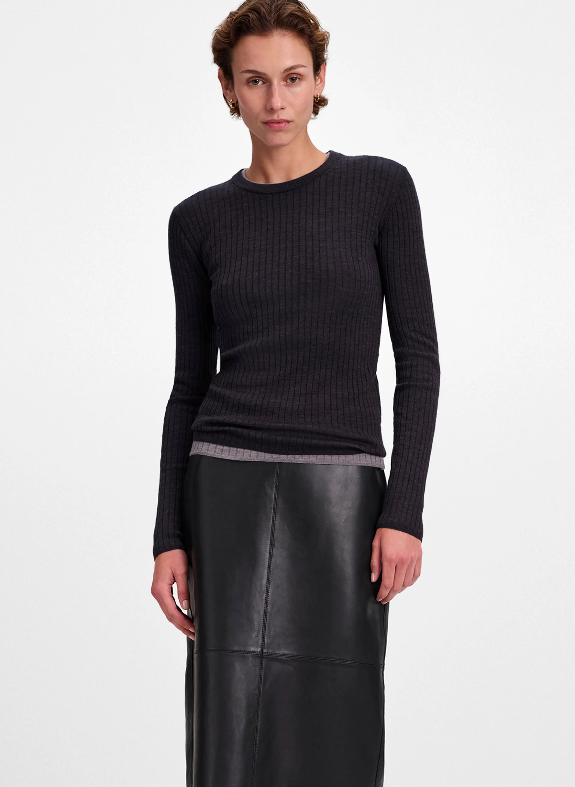 Kyle Ribbed Merino Top sold by A.L.C.