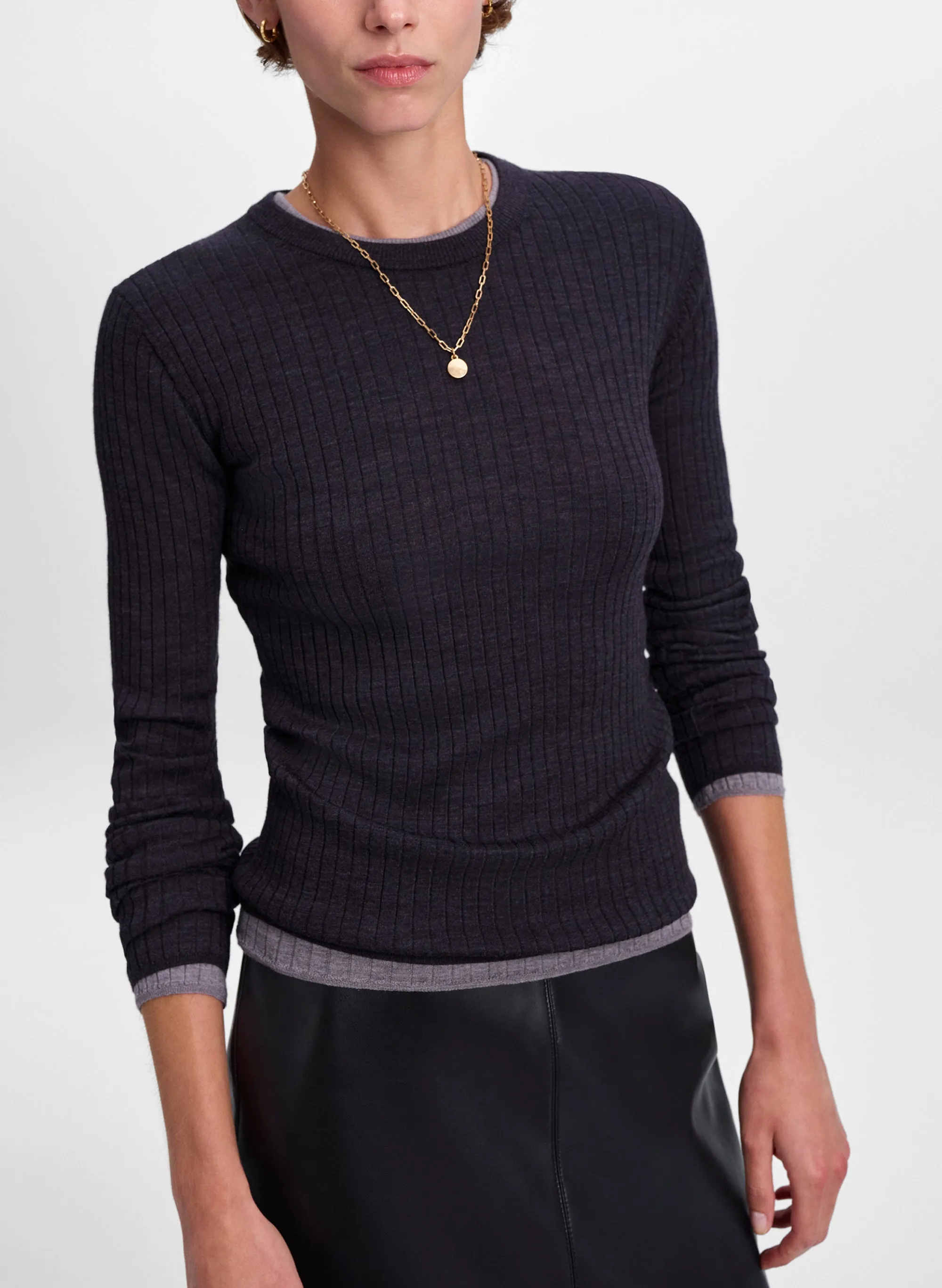 Kyle Ribbed Merino Top sold by A.L.C. product image thumbnail 2