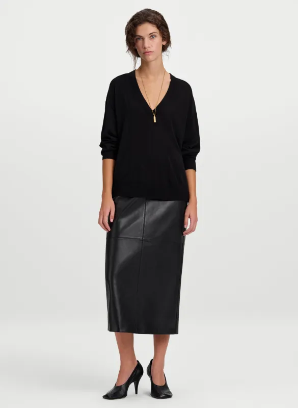 Nicole Fine Merino V Neck Sweater made by A.L.C.