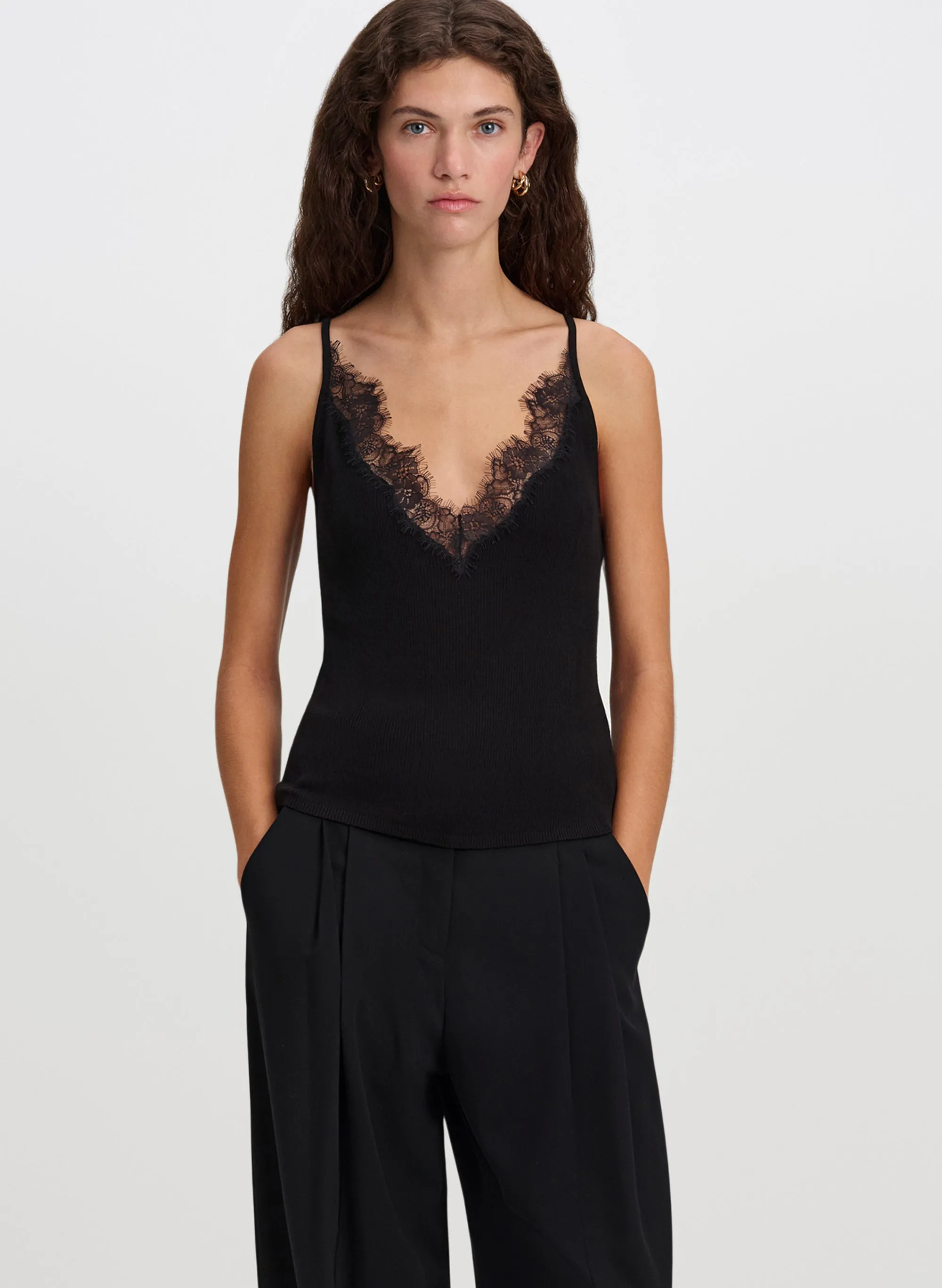 Lucie Silk Knit Camisole Top sold by A.L.C.