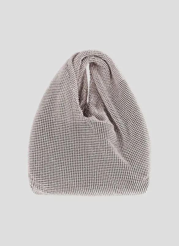 Small Paige Rhinestone Chain Mesh Bag made by A.L.C.