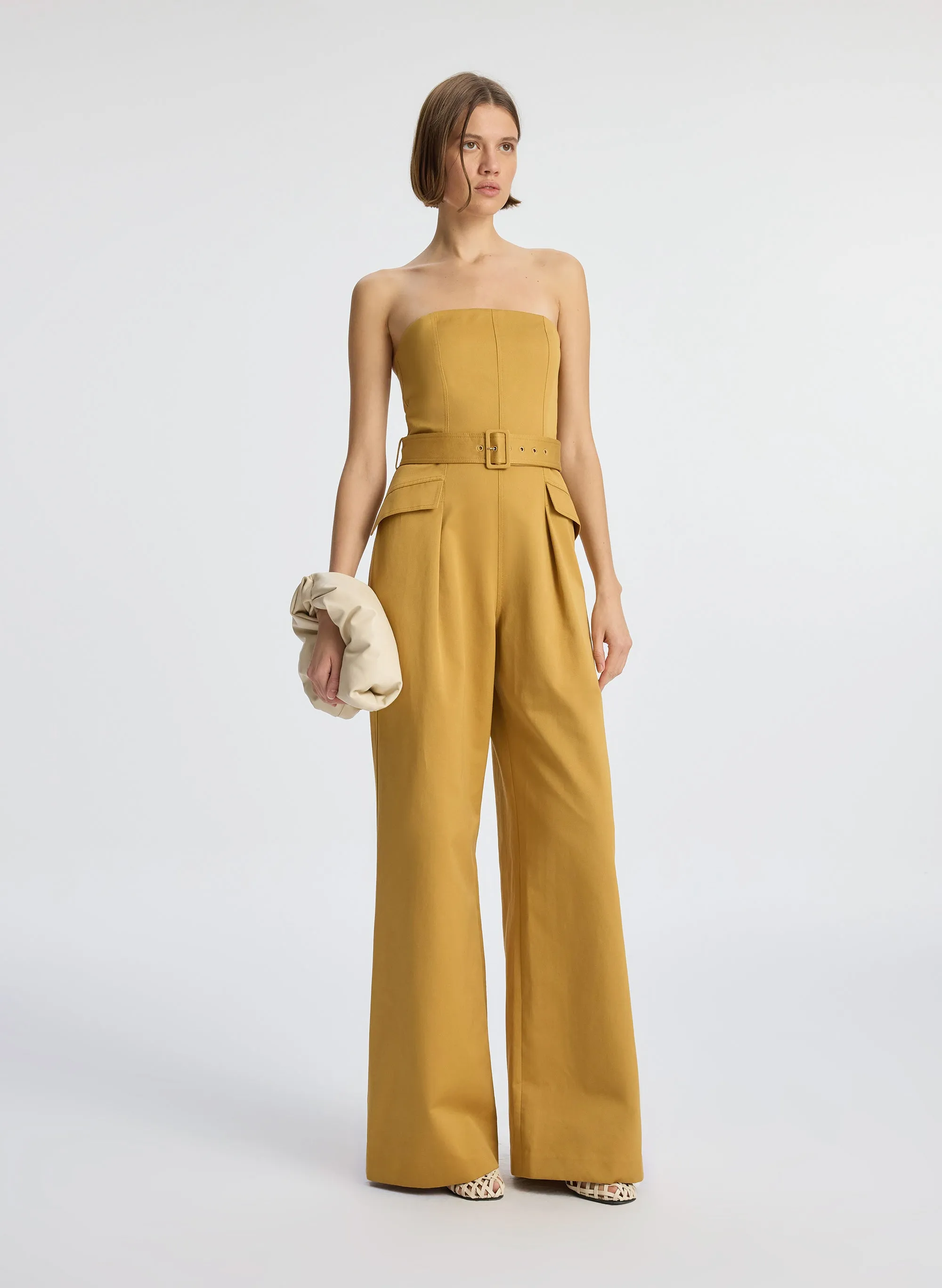 Presley Strapless Cotton Jumpsuit sold by A.L.C. product image thumbnail 3
