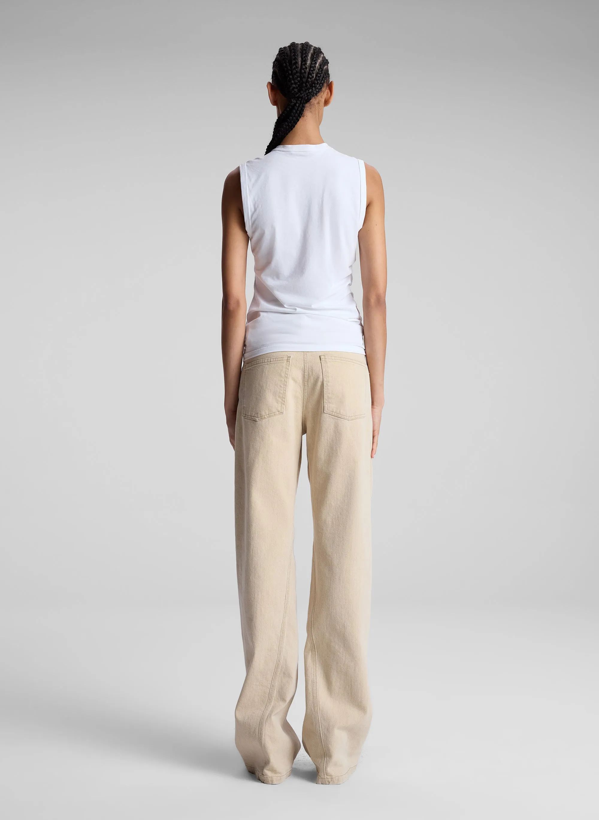 Zoey Cotton Ruched Tank sold by A.L.C. product image thumbnail 5