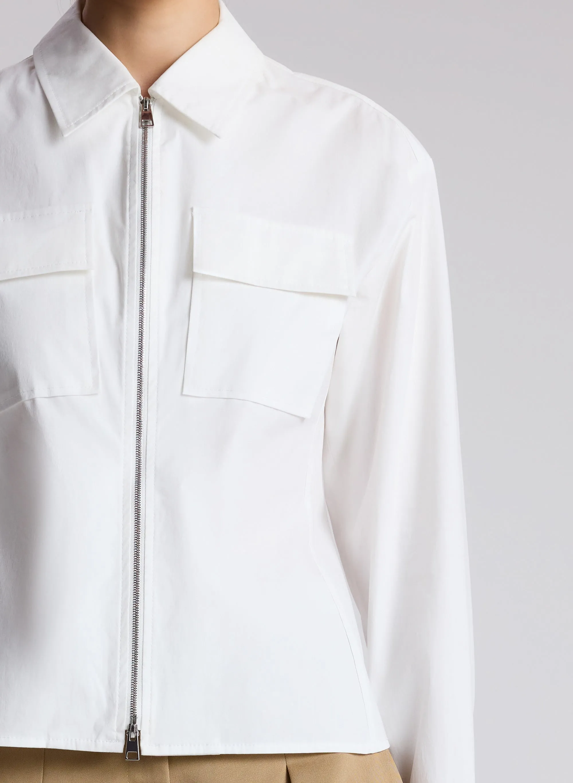 Sage Cotton Zip Top sold by A.L.C. product image thumbnail 2