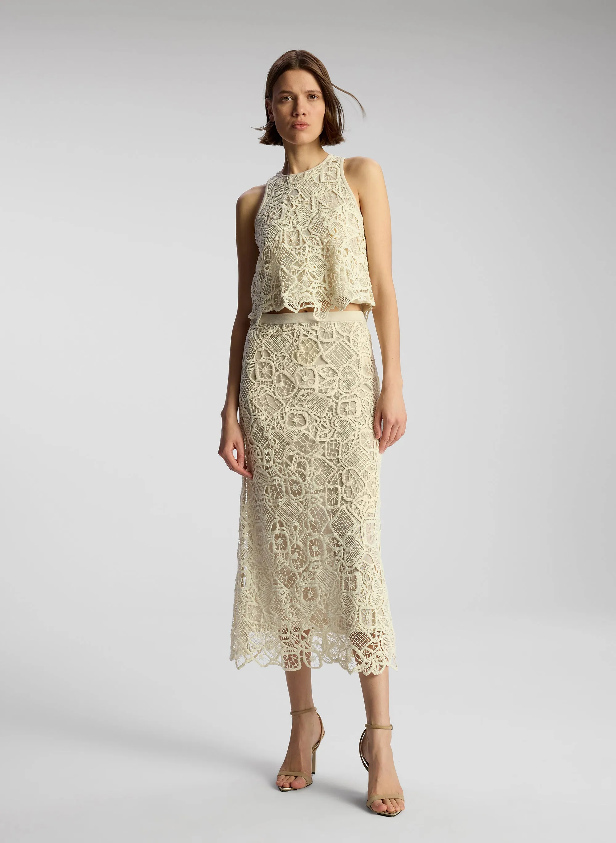 Shay Lace Midi Skirt sold by A.L.C. product image thumbnail 3