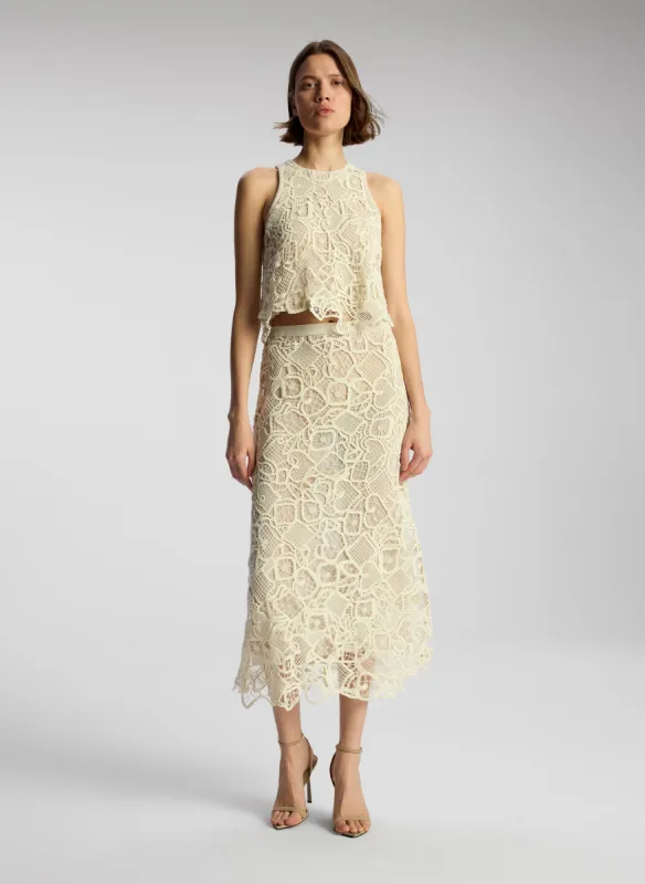 Shay Lace Midi Skirt made by A.L.C.