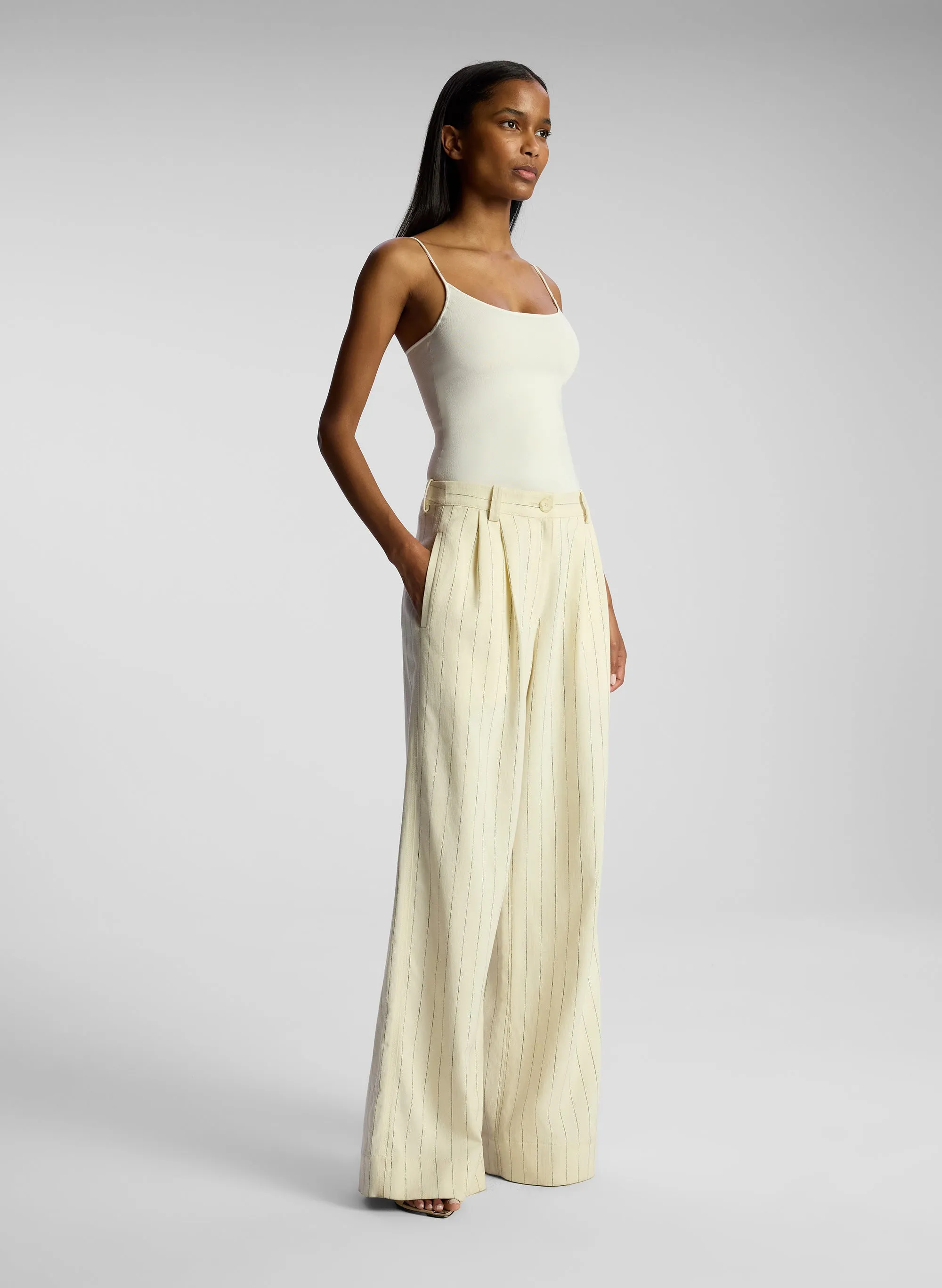 Alfie Wide Leg Pinstripe Pant sold by A.L.C. product image thumbnail 3