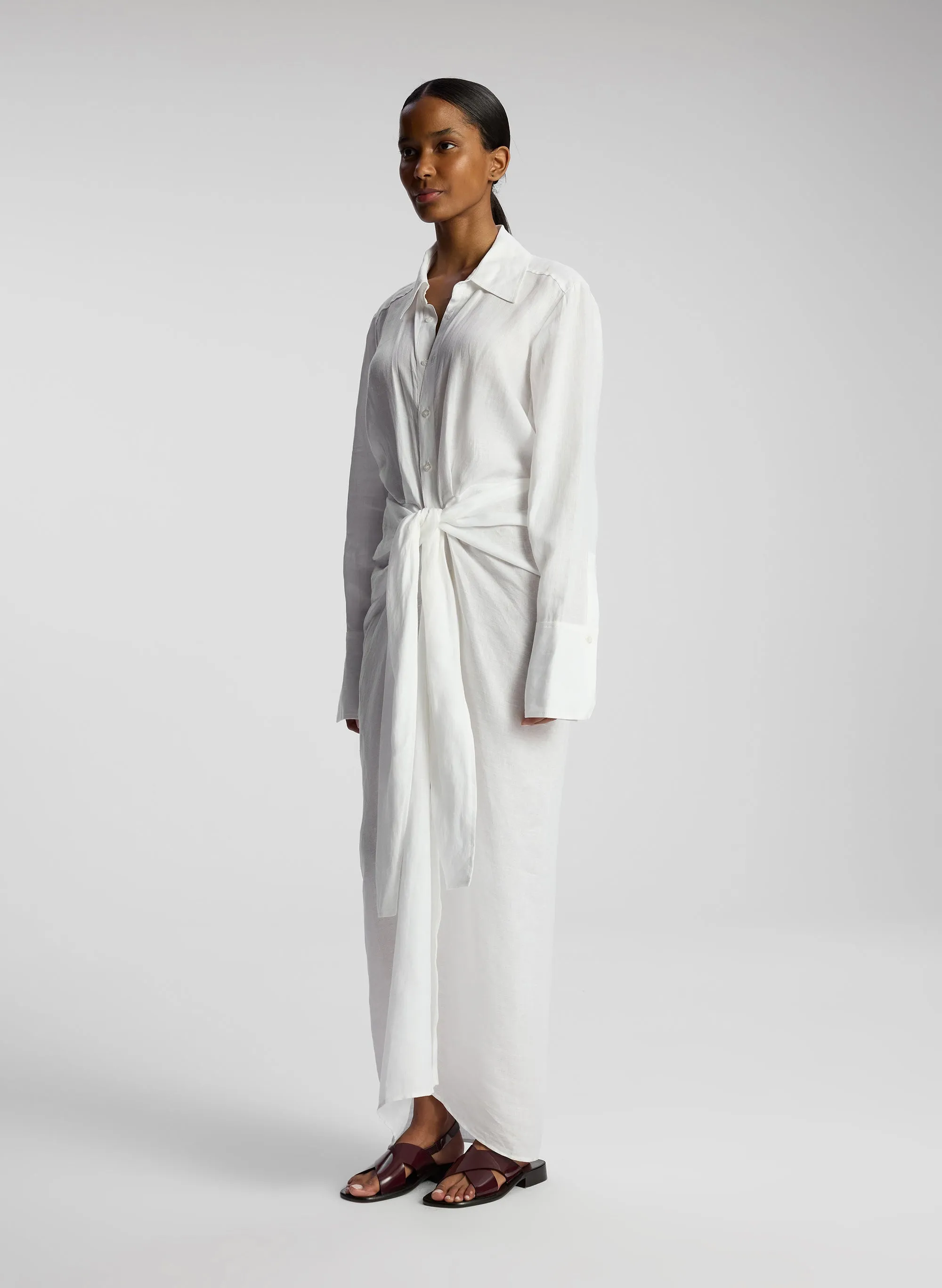 Carson Maxi Linen Shirtdress sold by A.L.C. product image thumbnail 4