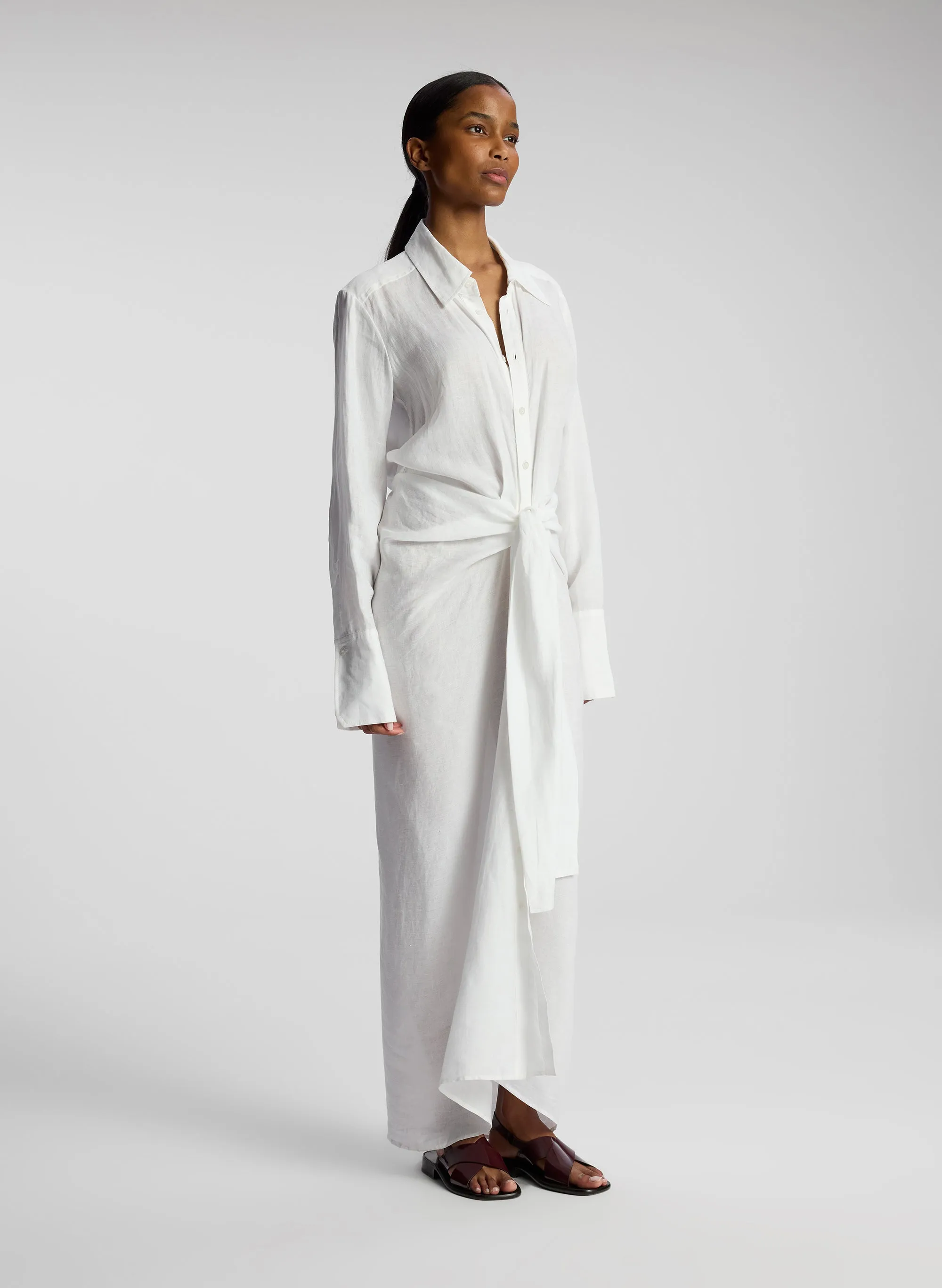 Carson Maxi Linen Shirtdress sold by A.L.C. product image thumbnail 3
