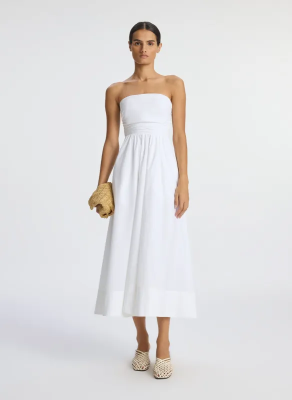 Tate Strapless Midi Dress made by A.L.C.