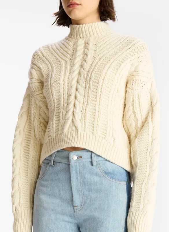 Shelby Cable Knit Sweater made by A.L.C.
