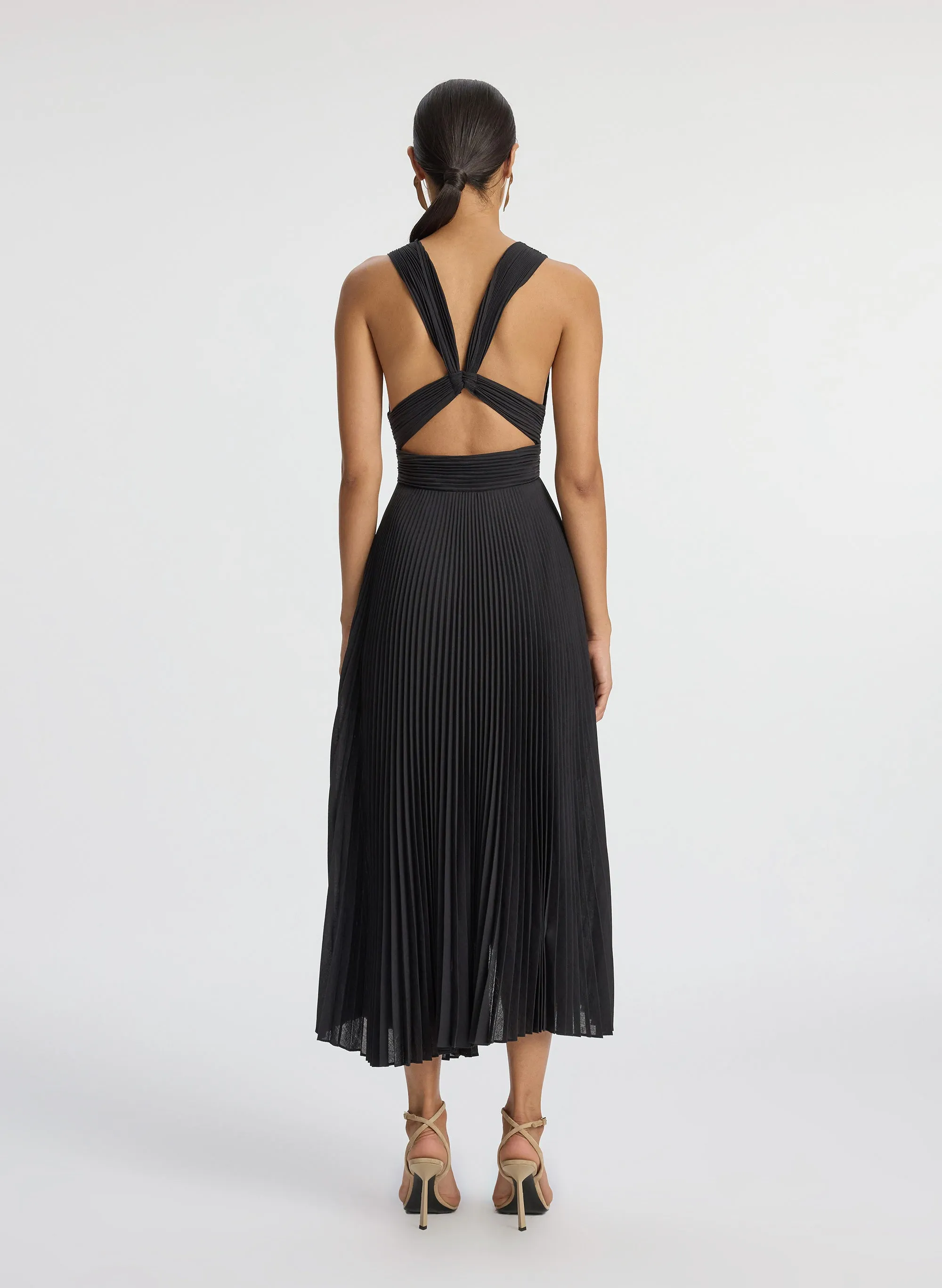 Everly Pleated Midi Dress sold by A.L.C. product image thumbnail 5