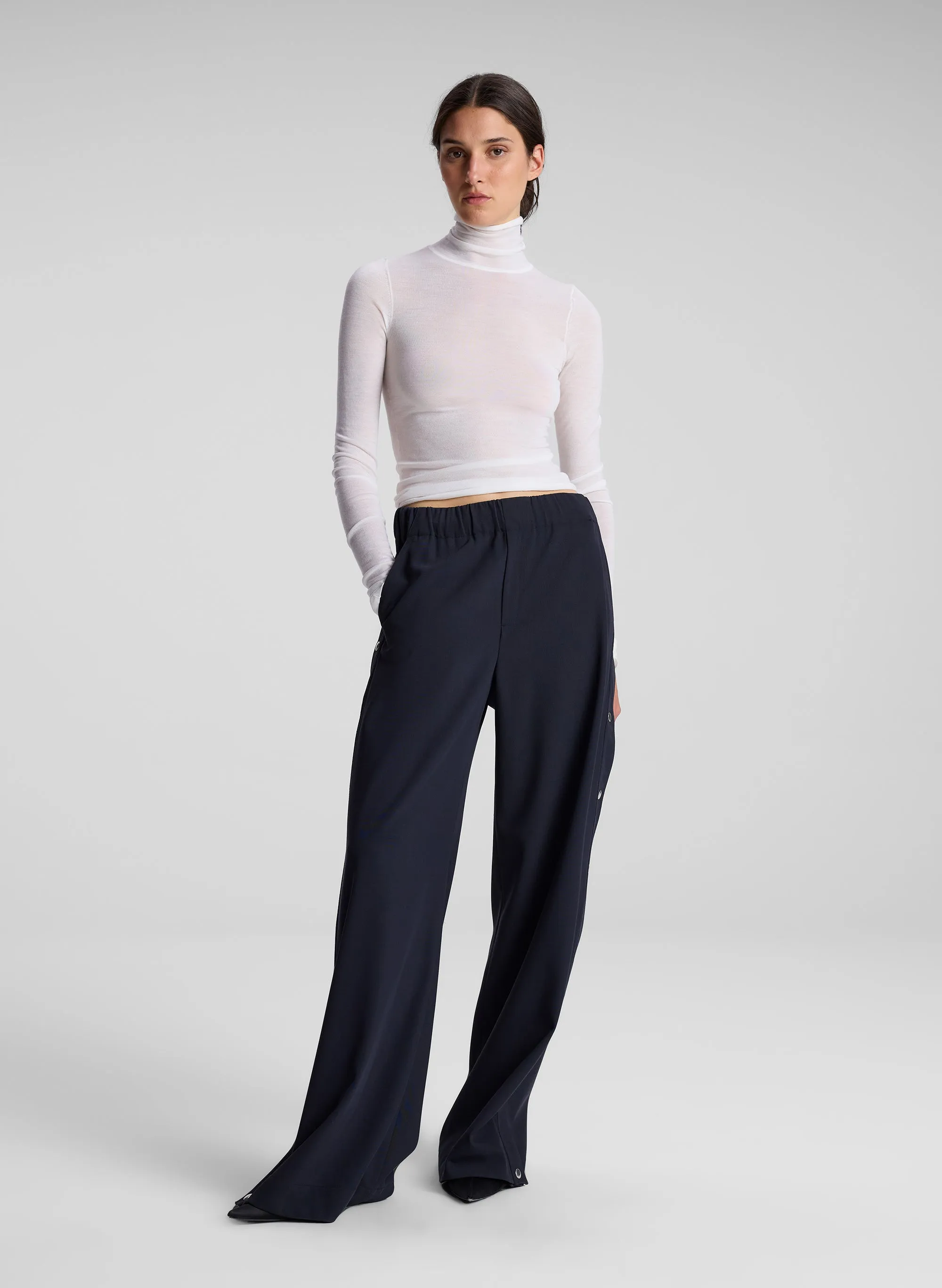 Hayes Fine Merino Turtleneck Top sold by A.L.C.