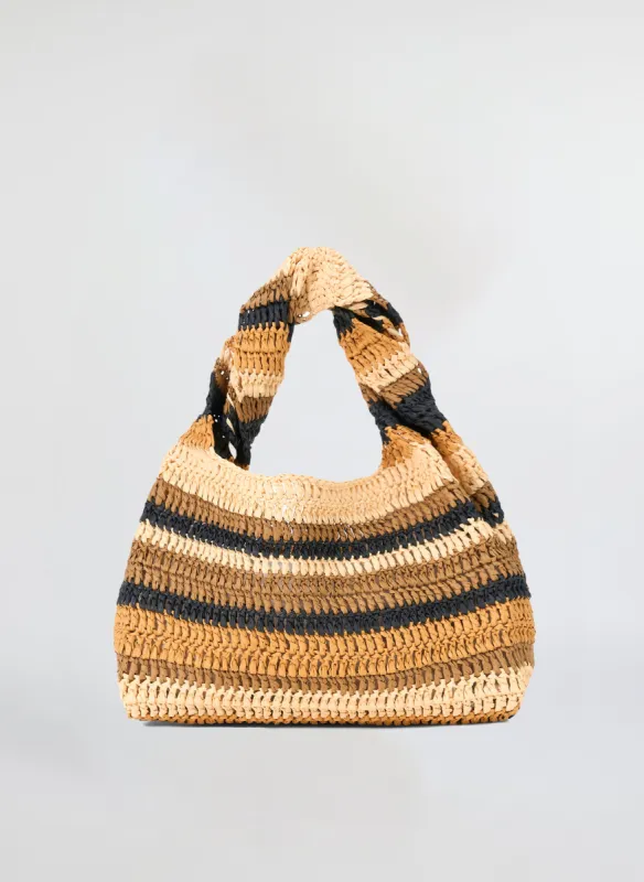 Parker Striped Raffia Bag sold by A.L.C.