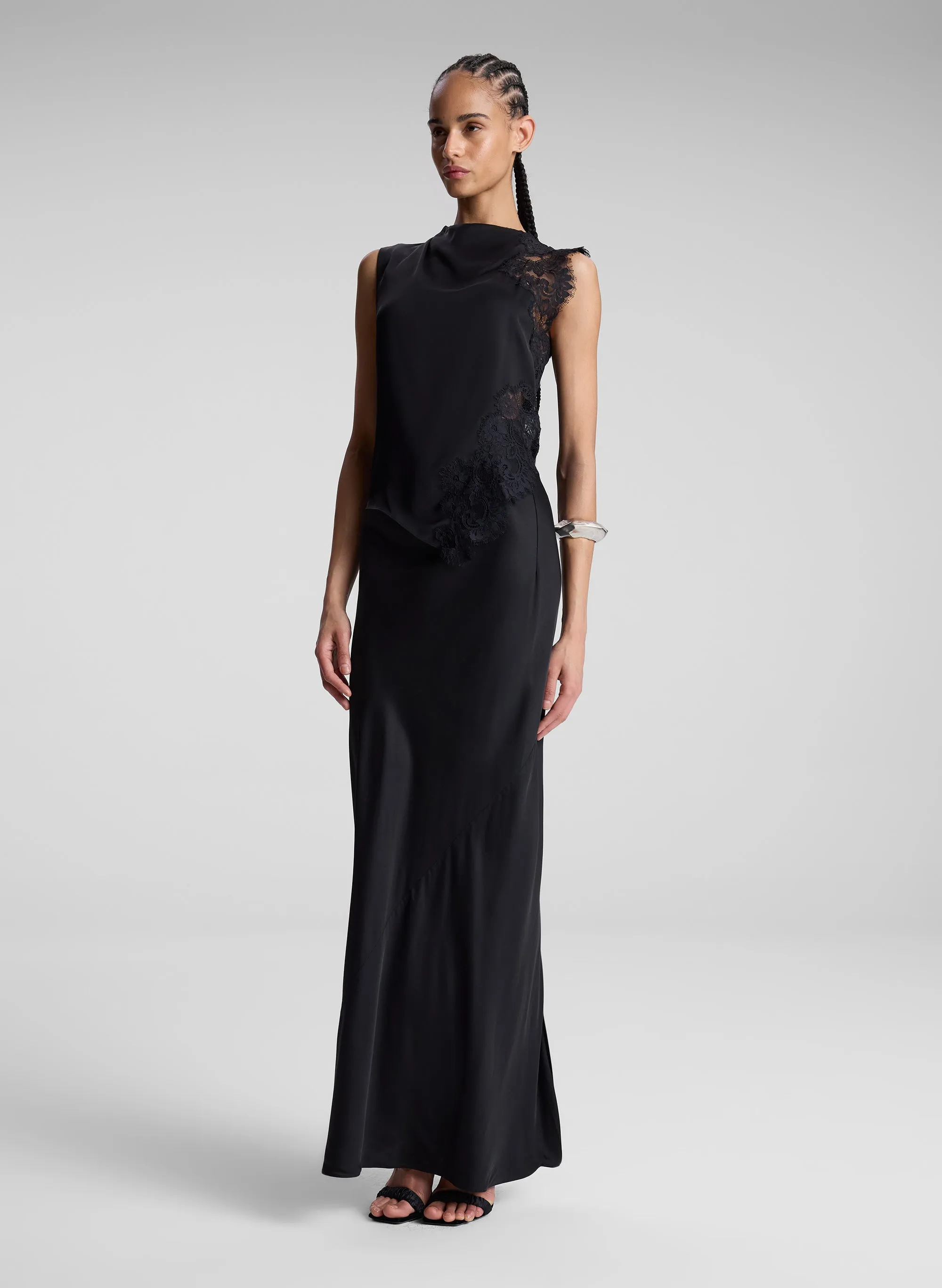 Greta Satin Maxi Skirt sold by A.L.C. product image thumbnail 4