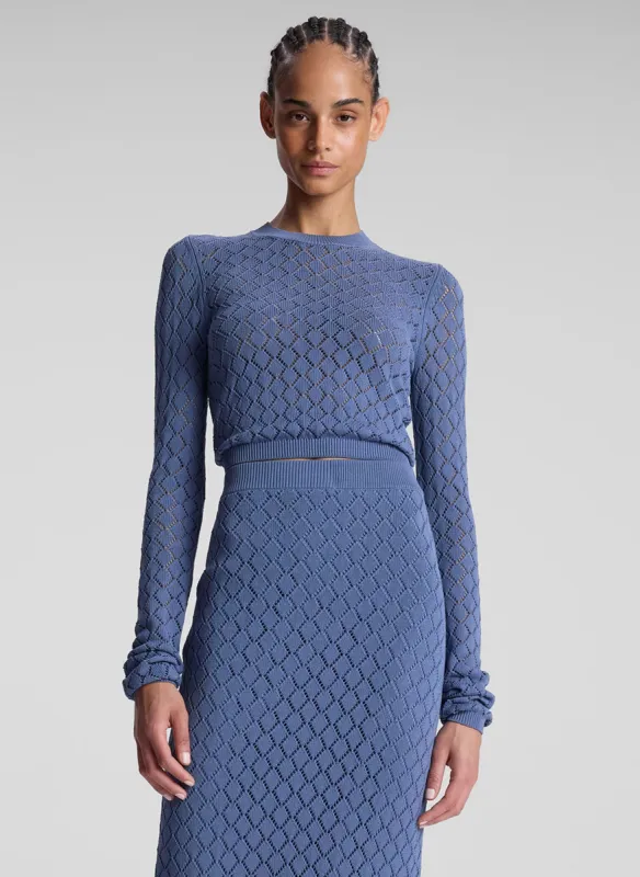 Brandi Pointelle Knit Top made by A.L.C.