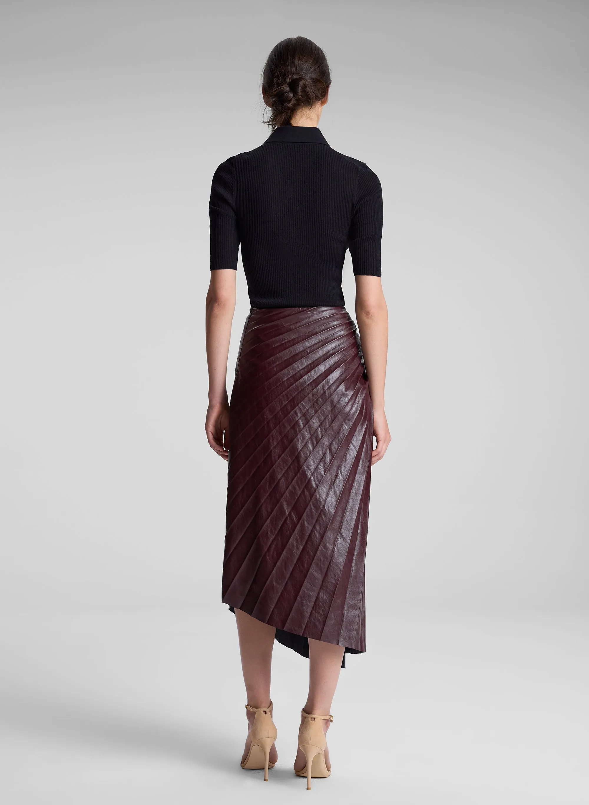 Tracy Textured Vegan Leather Skirt sold by A.L.C. product image thumbnail 4