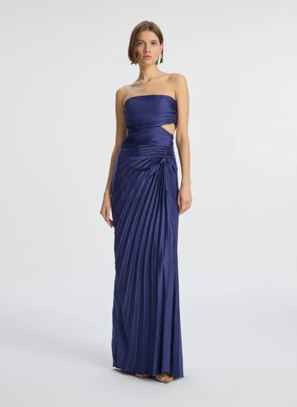 Emerson Satin Pleated Dress made by A.L.C.
