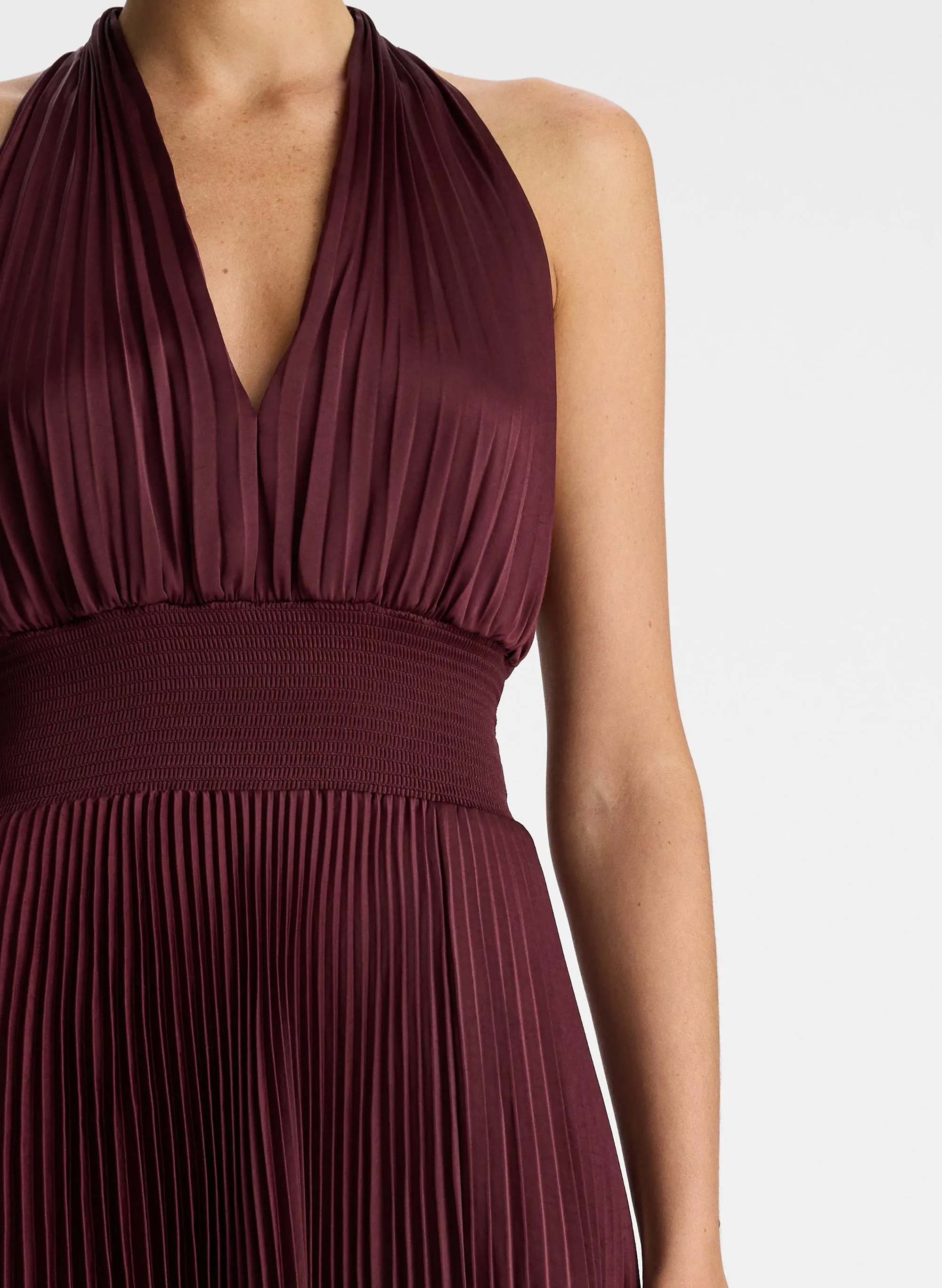 Rose Satin Pleated Dress sold by A.L.C. product image thumbnail 2