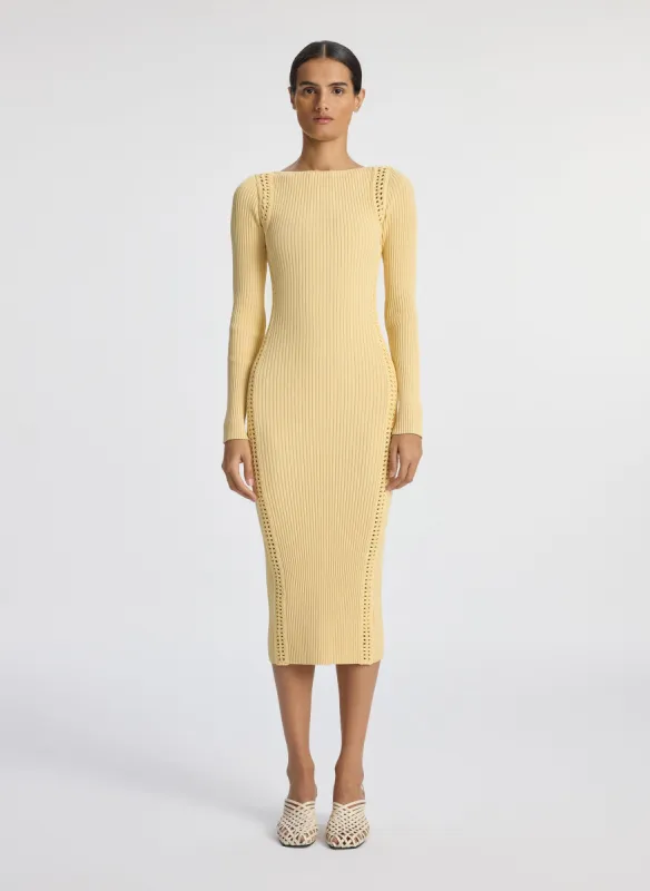 Isa Crochet Trim Midi Dress made by A.L.C.