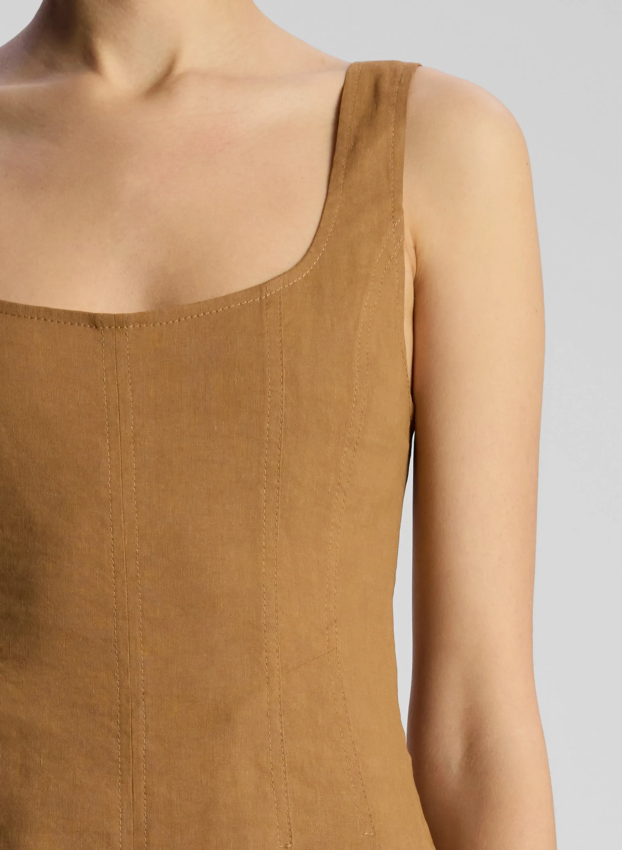 Isabel Stretch Linen Jumpsuit sold by A.L.C. product image thumbnail 2