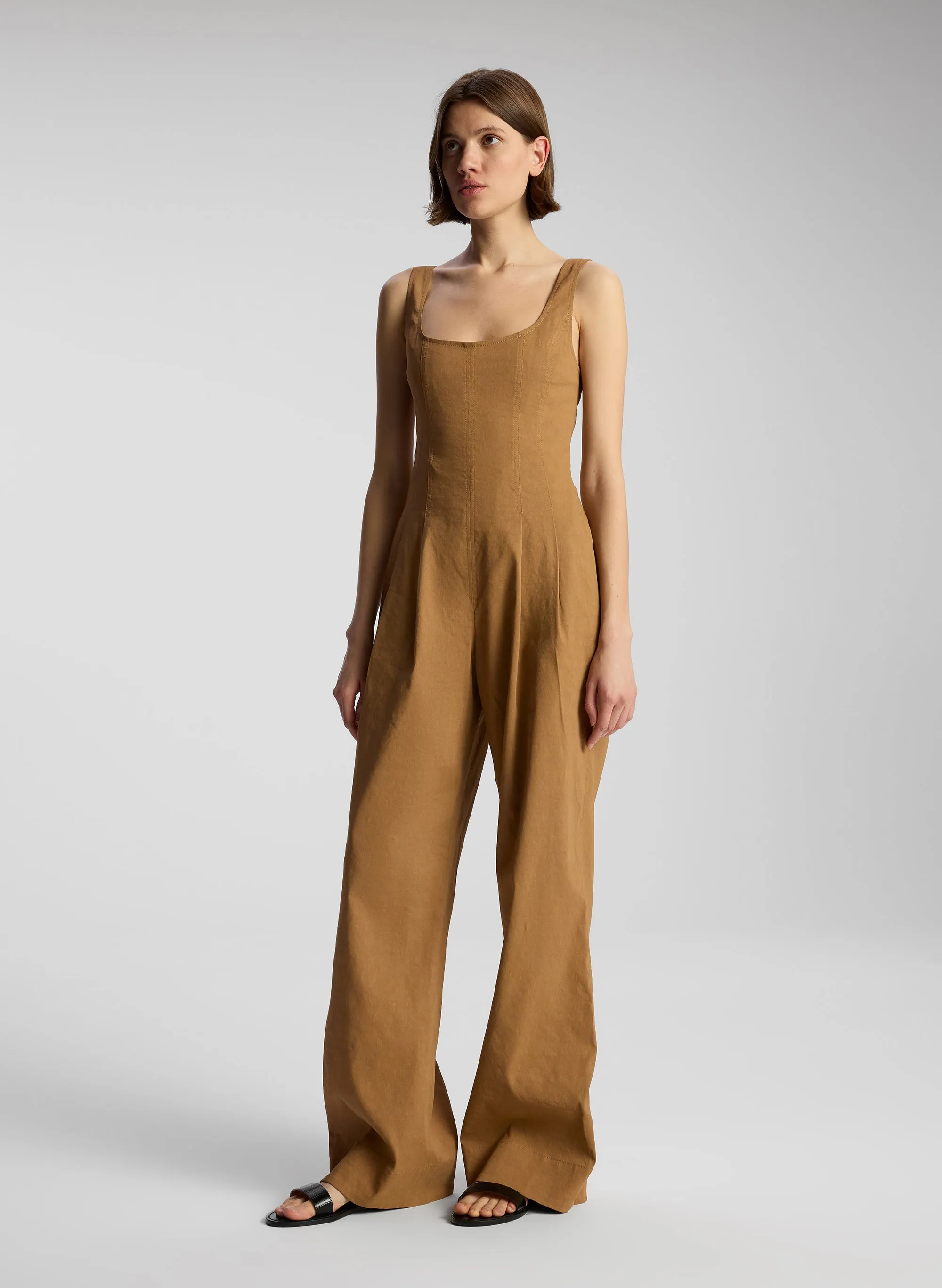 Isabel Stretch Linen Jumpsuit sold by A.L.C. product image thumbnail 4