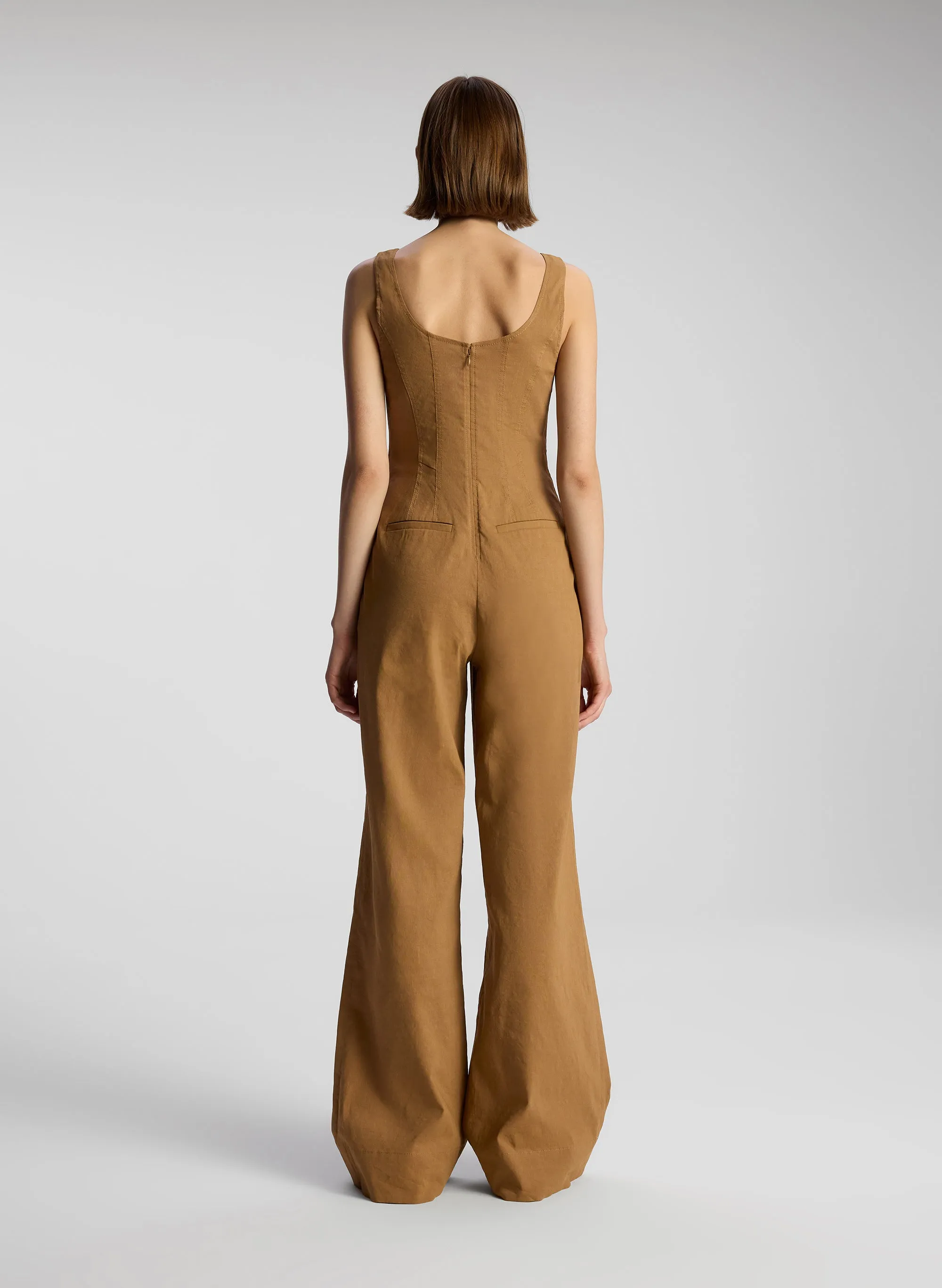 Isabel Stretch Linen Jumpsuit sold by A.L.C. product image thumbnail 5