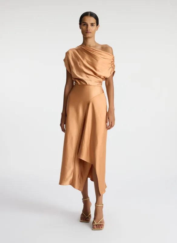 Jasmine Satin Midi Dress sold by A.L.C.