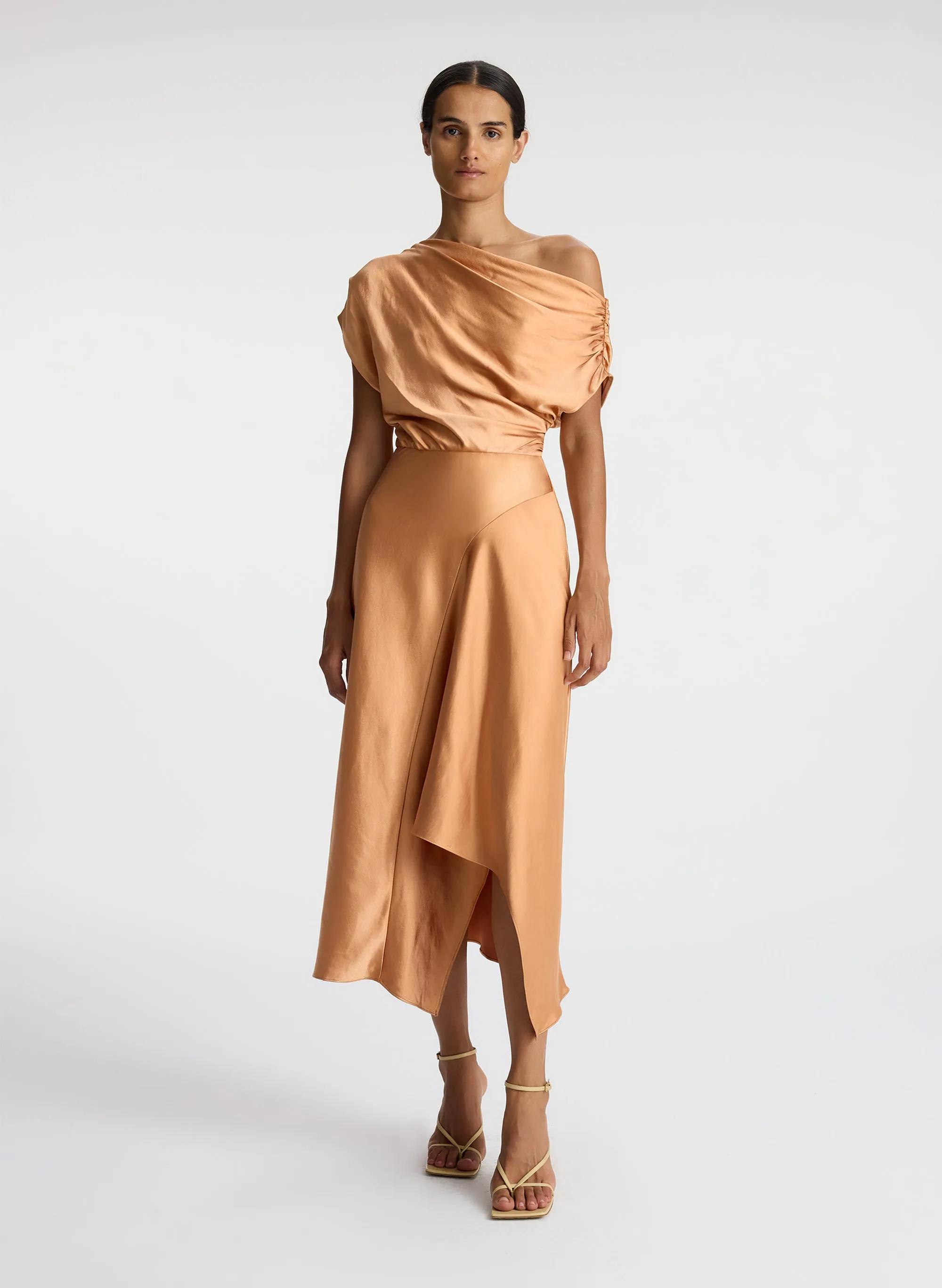 Jasmine Satin Midi Dress | Parallel