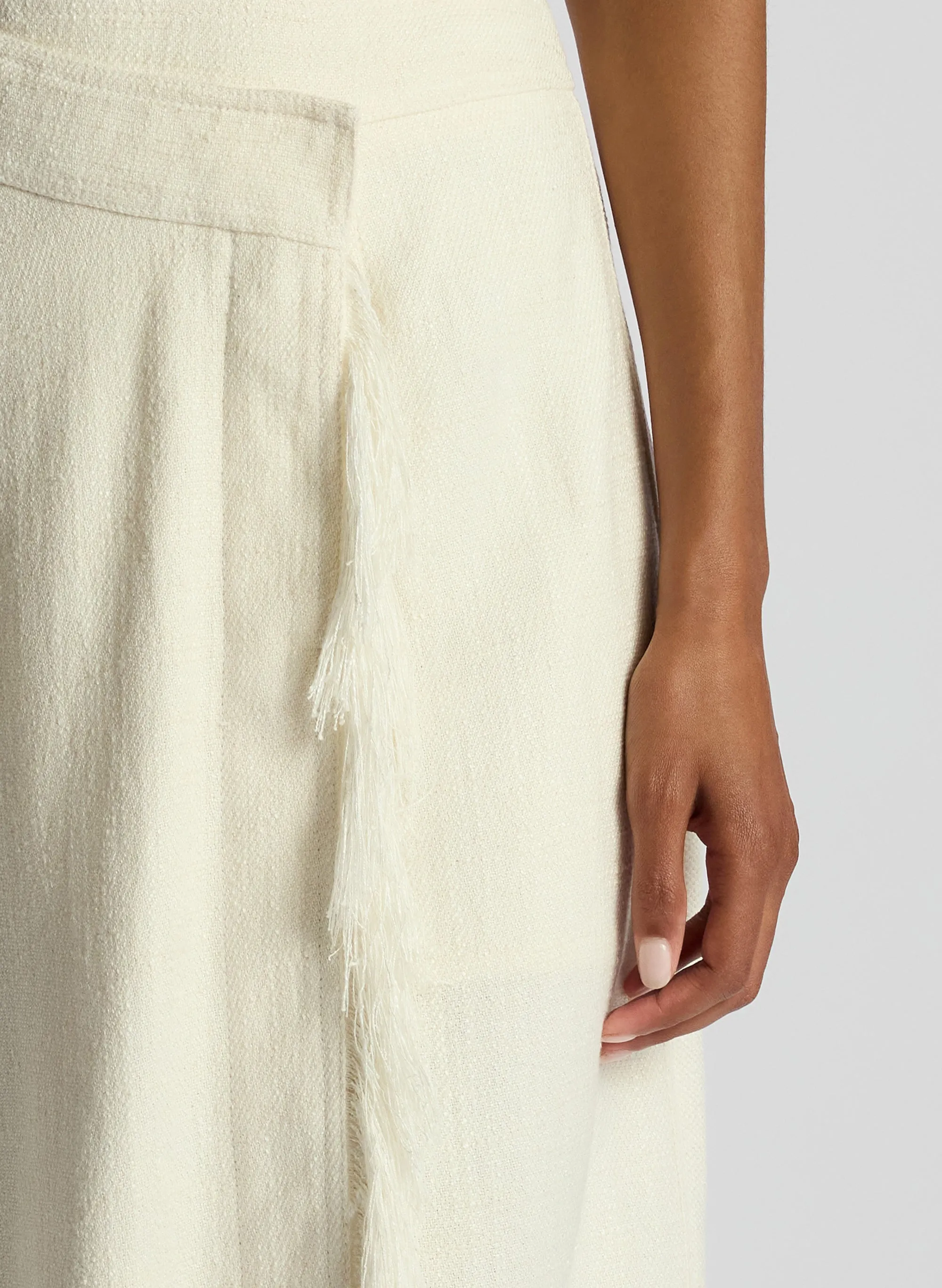 Amelie Fringe Wrap Midi Skirt sold by A.L.C. product image thumbnail 2
