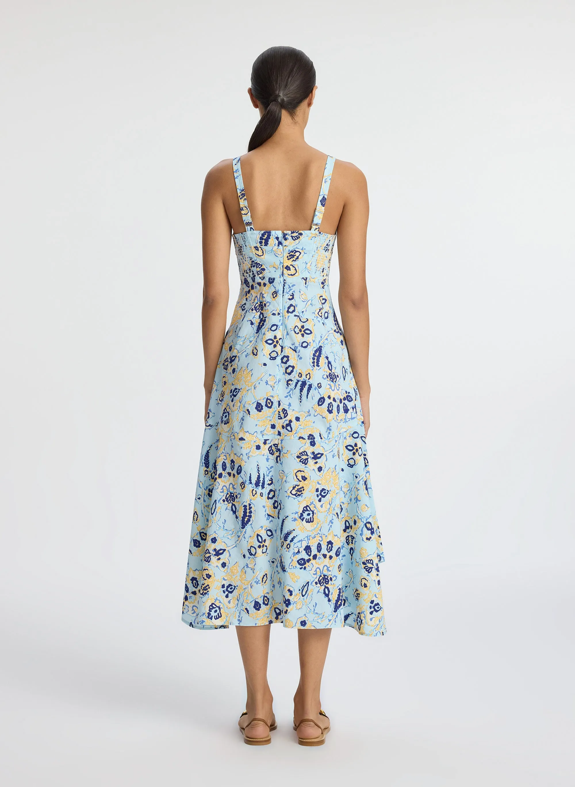 Harlow Linen Midi Dress sold by A.L.C. product image thumbnail 5