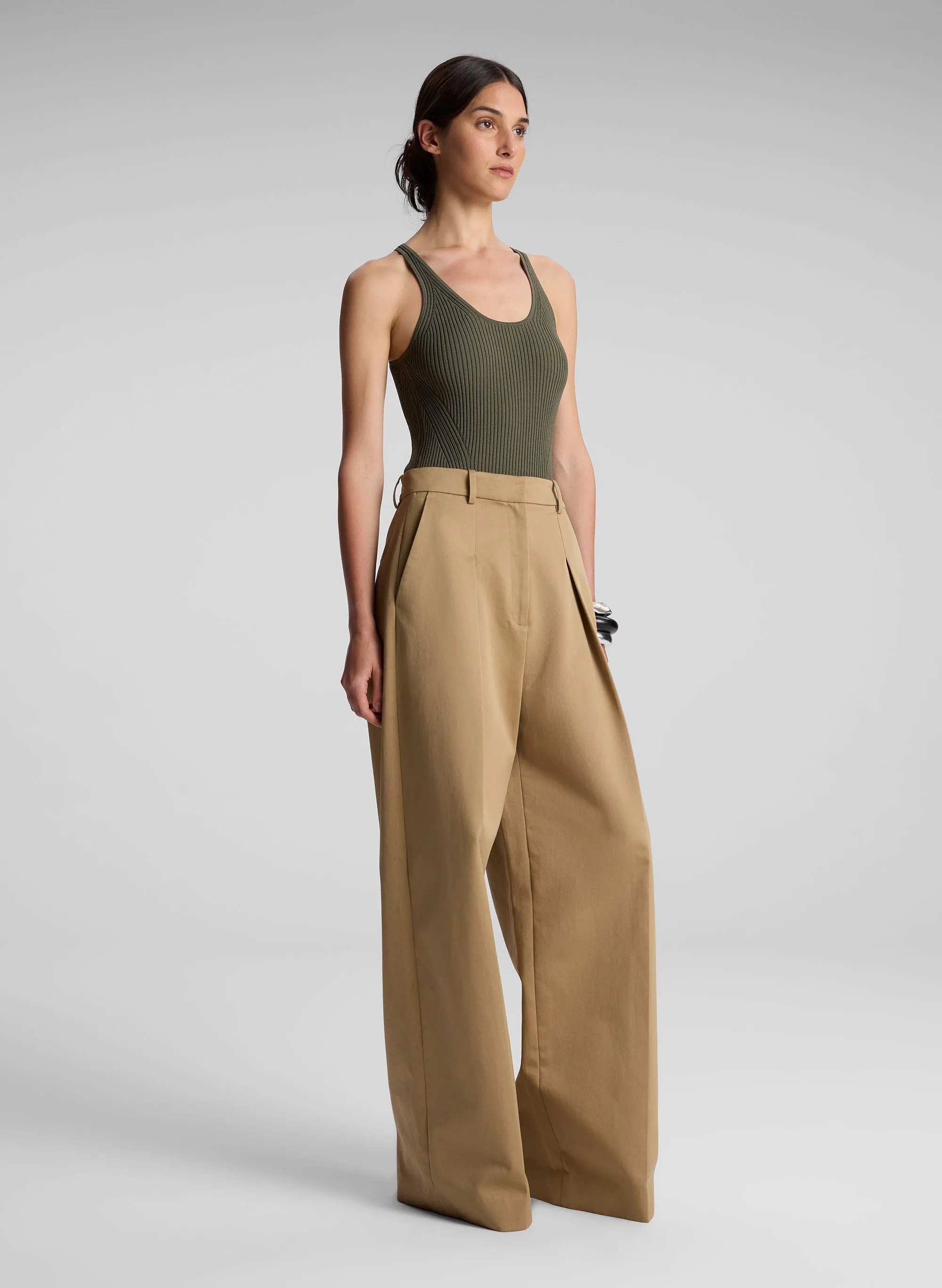 Lucy Ribbed Bodysuit sold by A.L.C. product image thumbnail 3