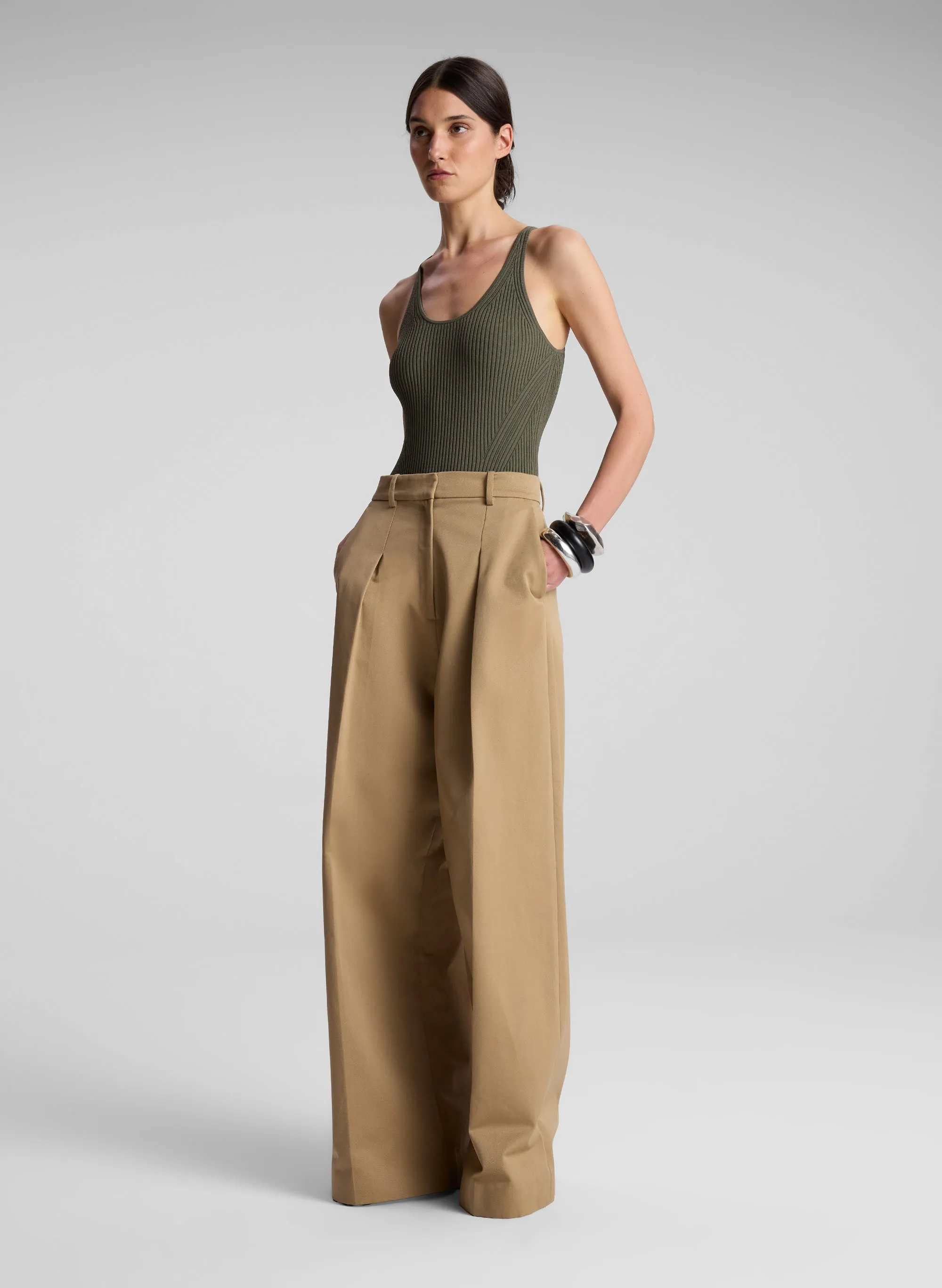 Lucy Ribbed Bodysuit sold by A.L.C. product image thumbnail 4