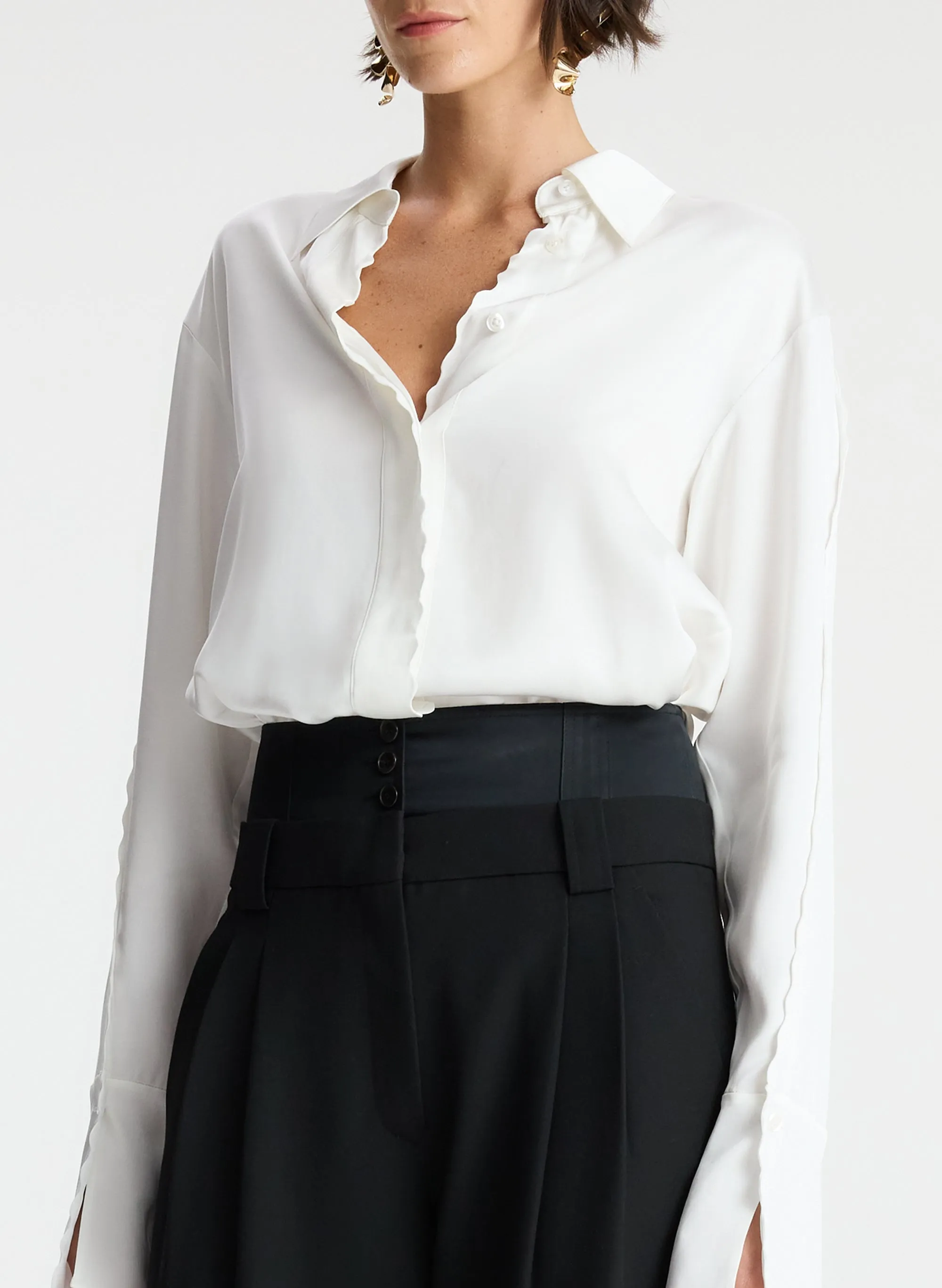 Haven Scalloped Satin Top sold by A.L.C. product image thumbnail 3