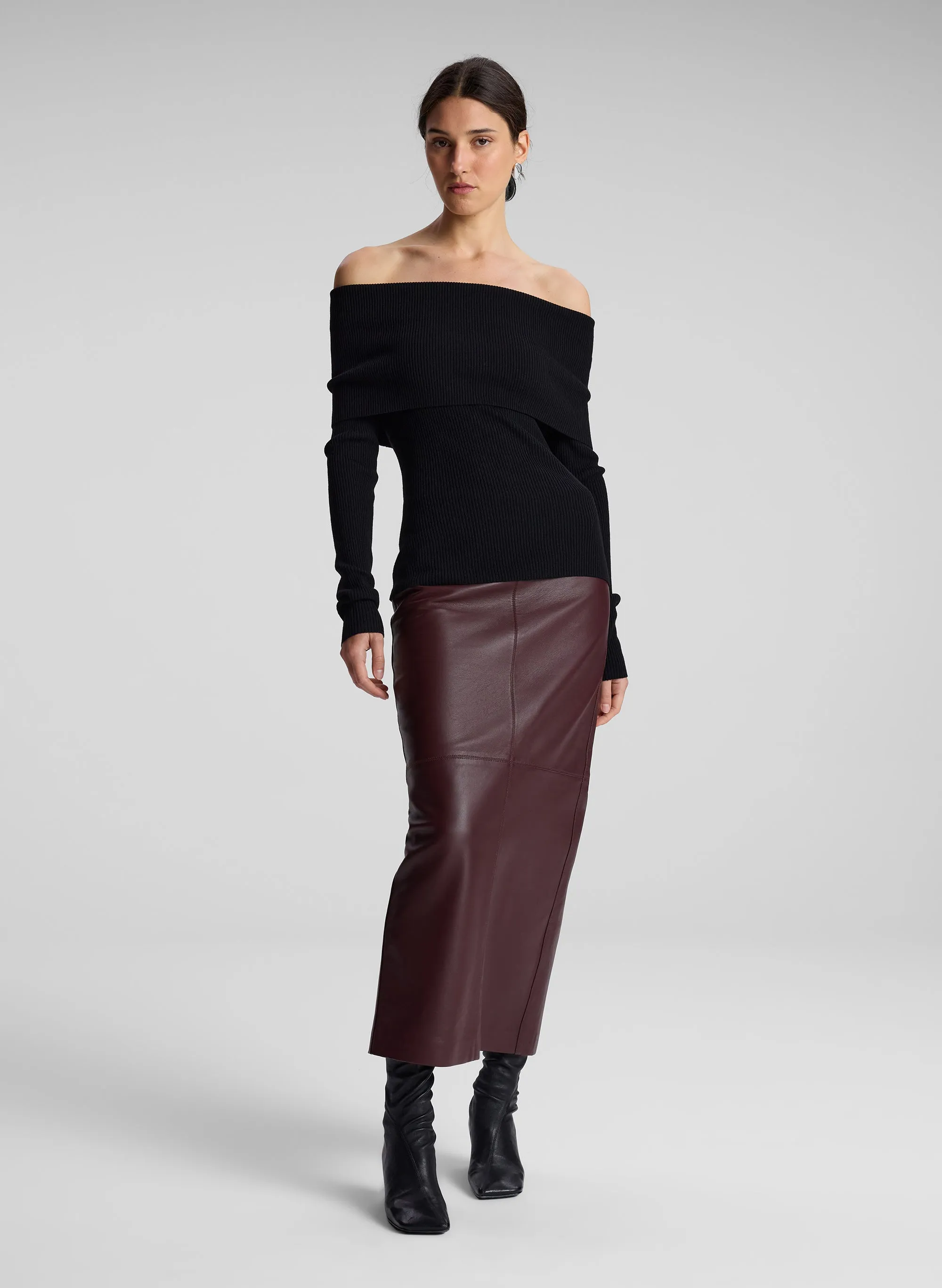 Evelyn Merino Off Shoulder Top sold by A.L.C. product image thumbnail 3