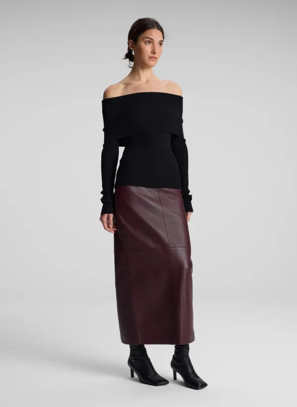 Evelyn Merino Off Shoulder Top sold by A.L.C.