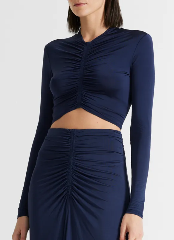 Anne Ruched Jersey Top made by A.L.C.