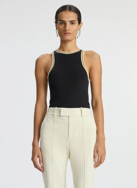 Nelly Contrast Trim Knit Tank made by A.L.C.