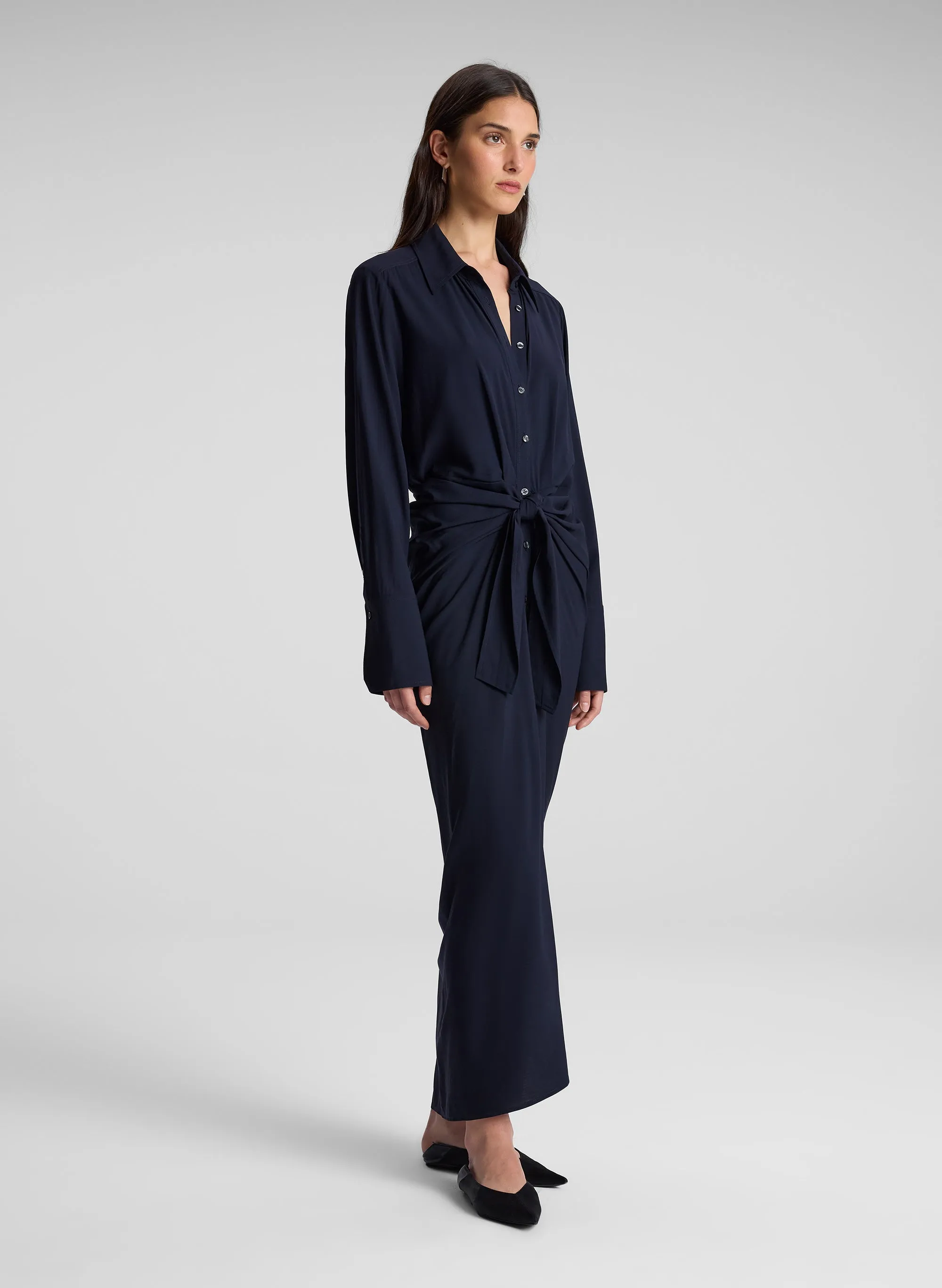 Mila Maxi Shirtdress sold by A.L.C. product image thumbnail 4