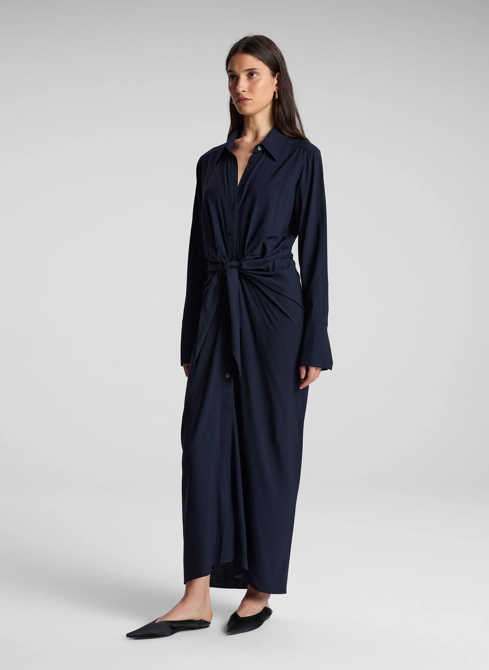 Mila Maxi Shirtdress sold by A.L.C. product image thumbnail 3