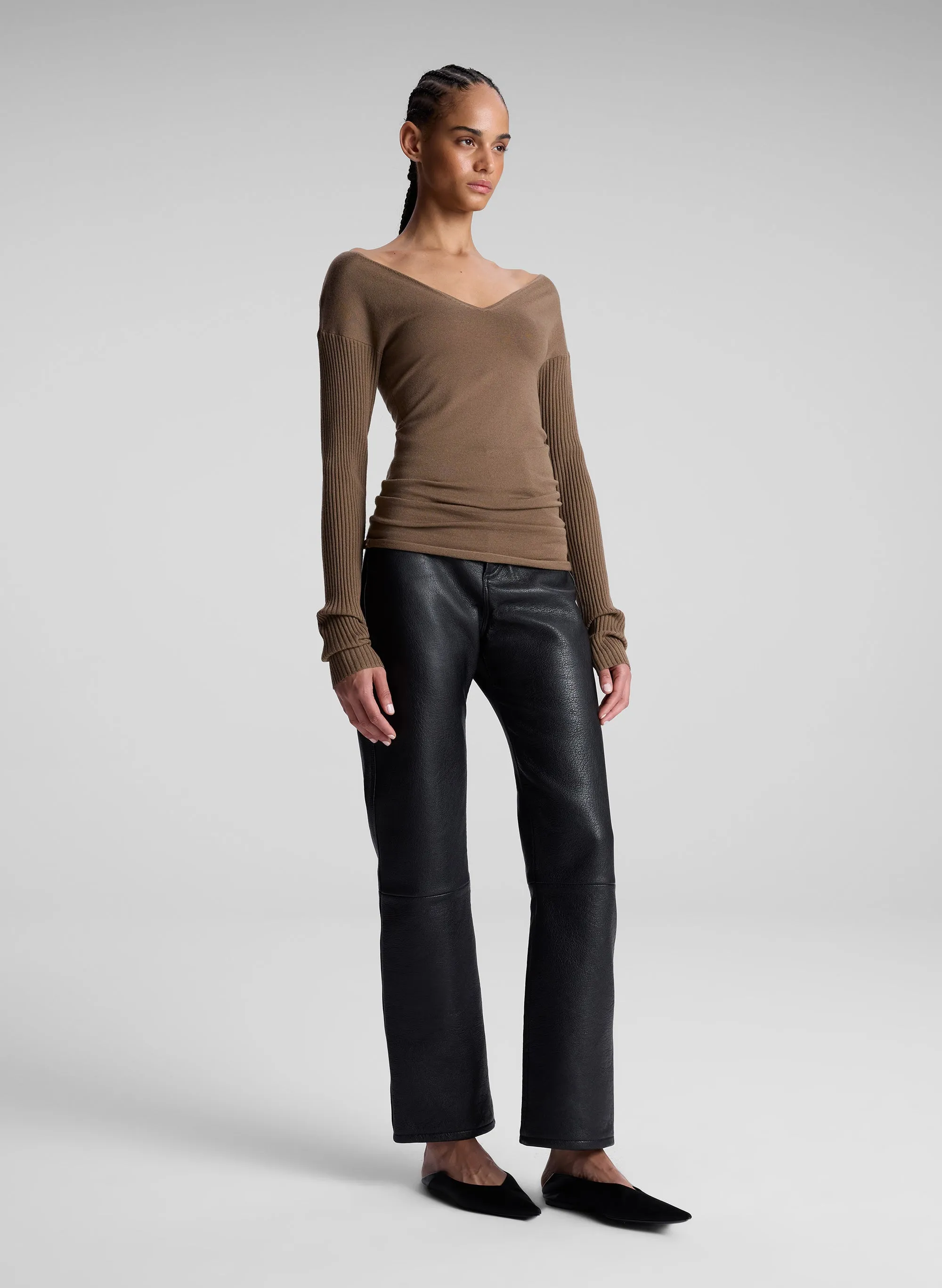 Keaton Ribbed Merino Top sold by A.L.C. product image thumbnail 4